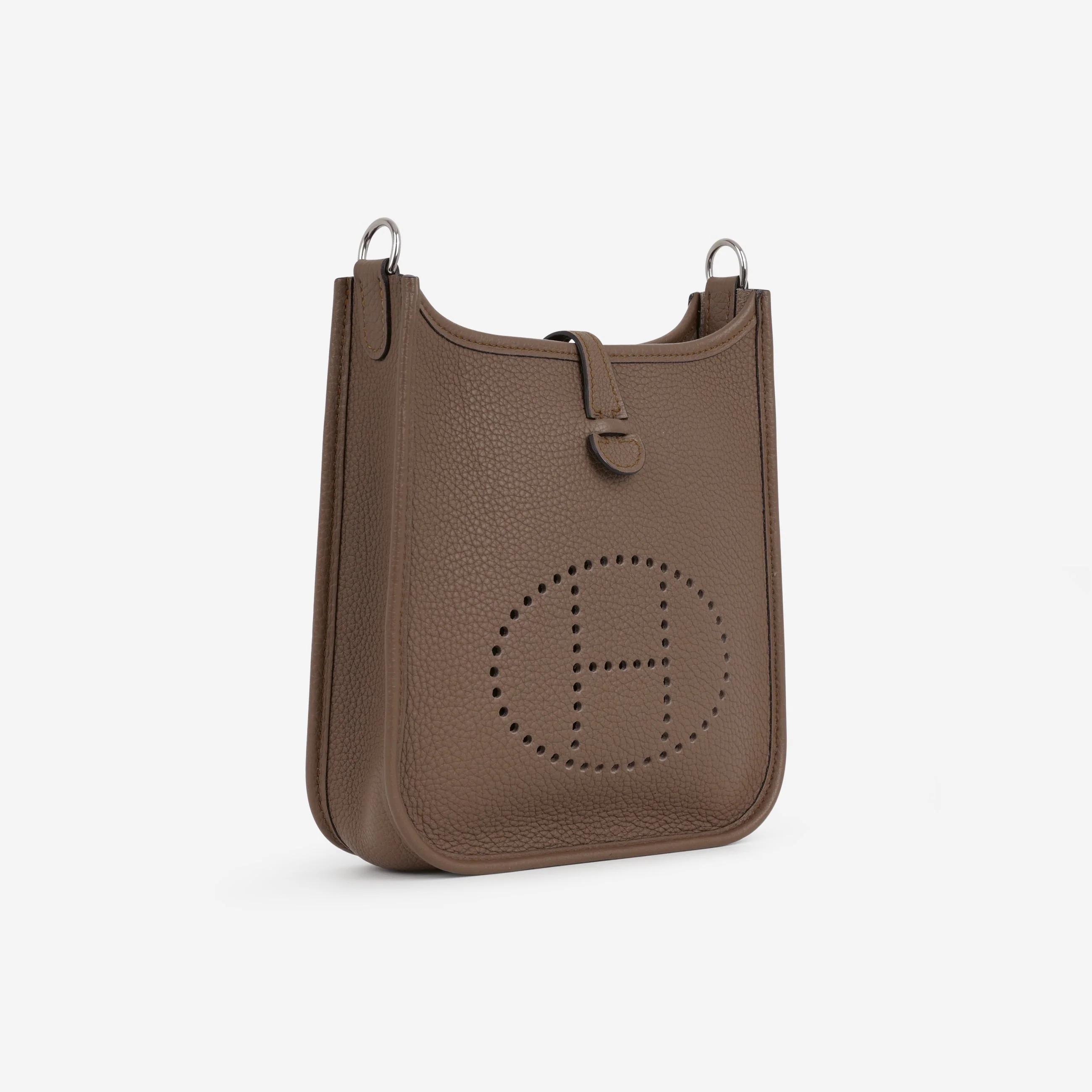 Hermès Mini Evelyne 16 - Beige De Weimar Clemence | Palladium Hardware - Image 3