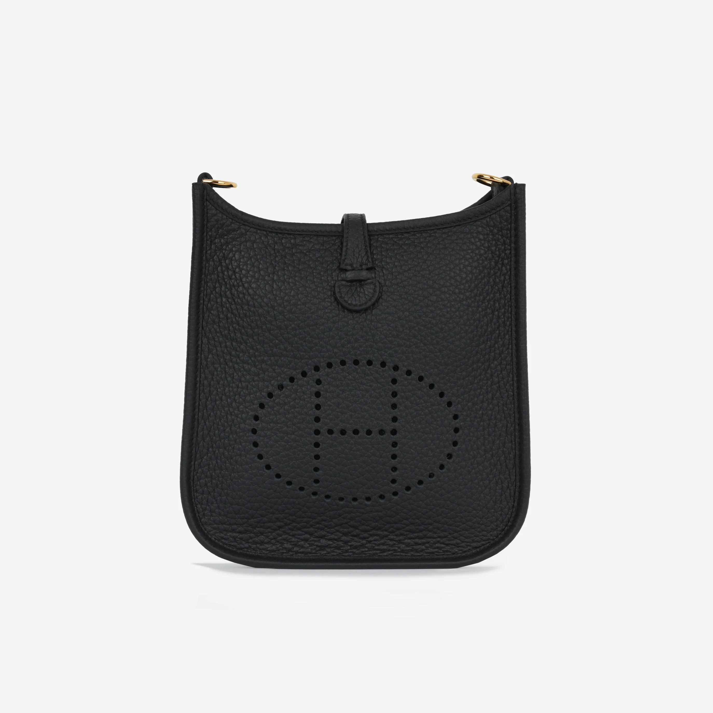 Hermès Mini Evelyne 16 - Black Clemence | Gold Hardware - Image 2