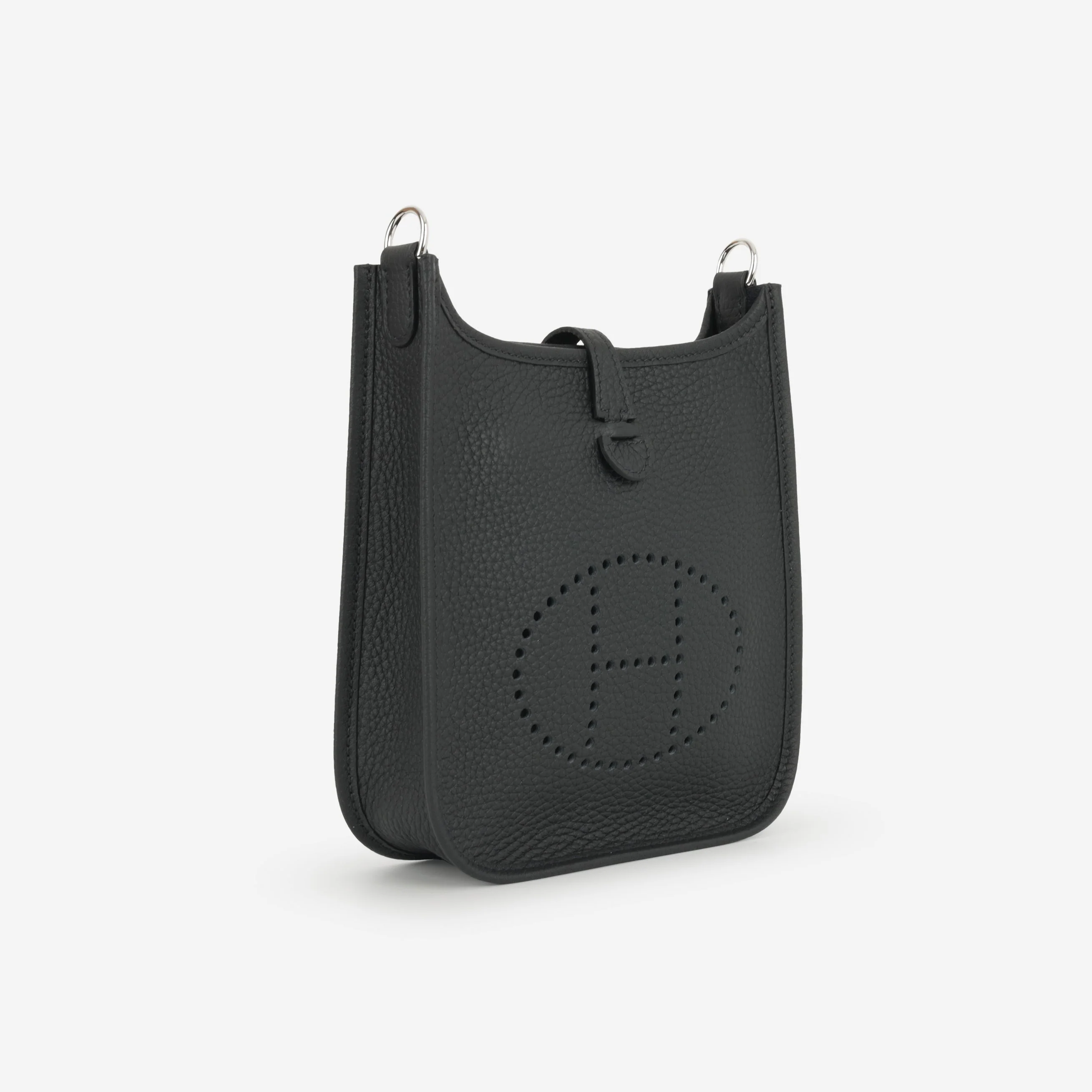 Hermès Mini Evelyne 16 - Black Clemence | Palladium Hardware - Image 3