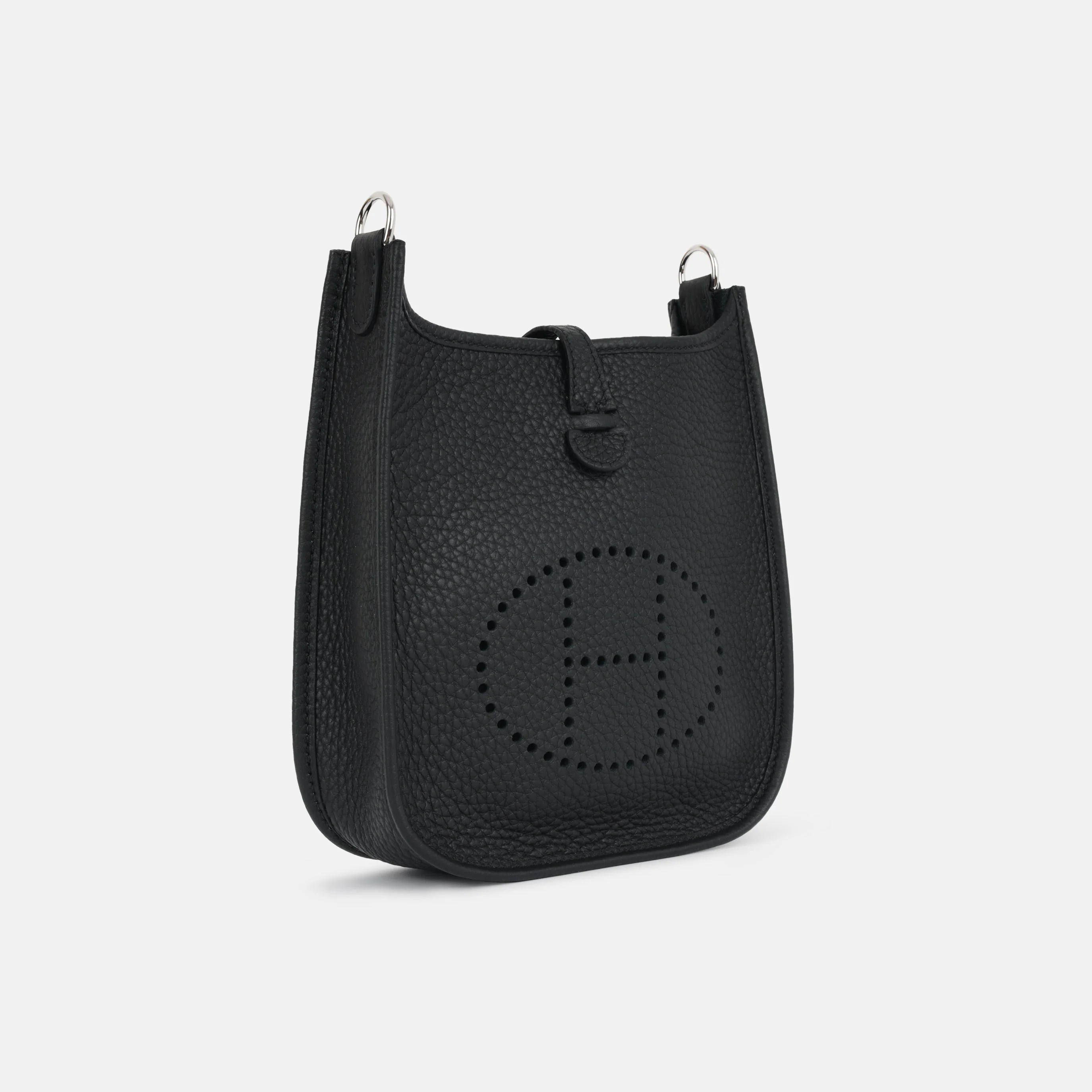 Hermès Mini Evelyne 16 - Black Clemence | Palladium Hardware - Image 3