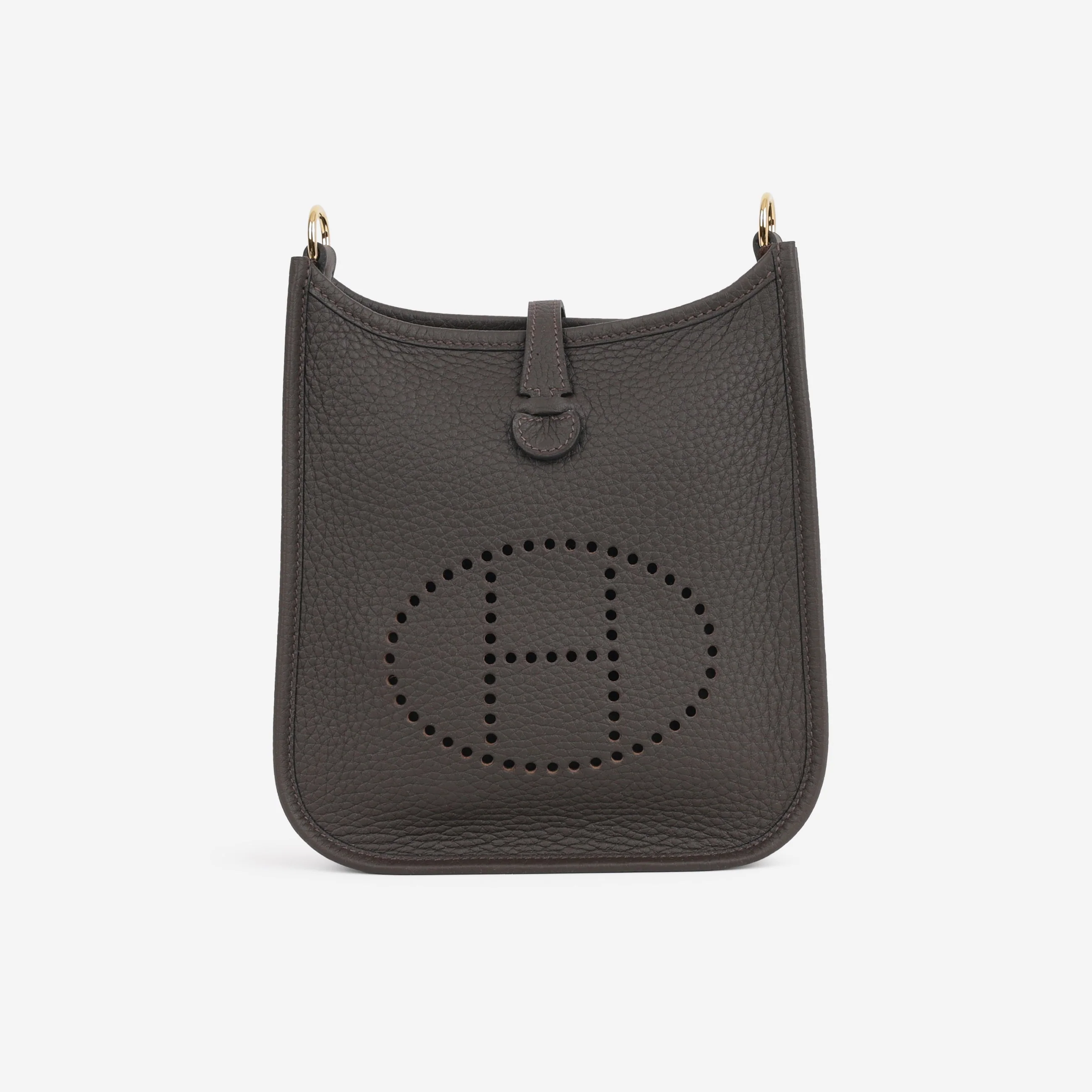 Hermès Mini Evelyne 16 - Ebene Clemence | Gold Hardware - Image 2