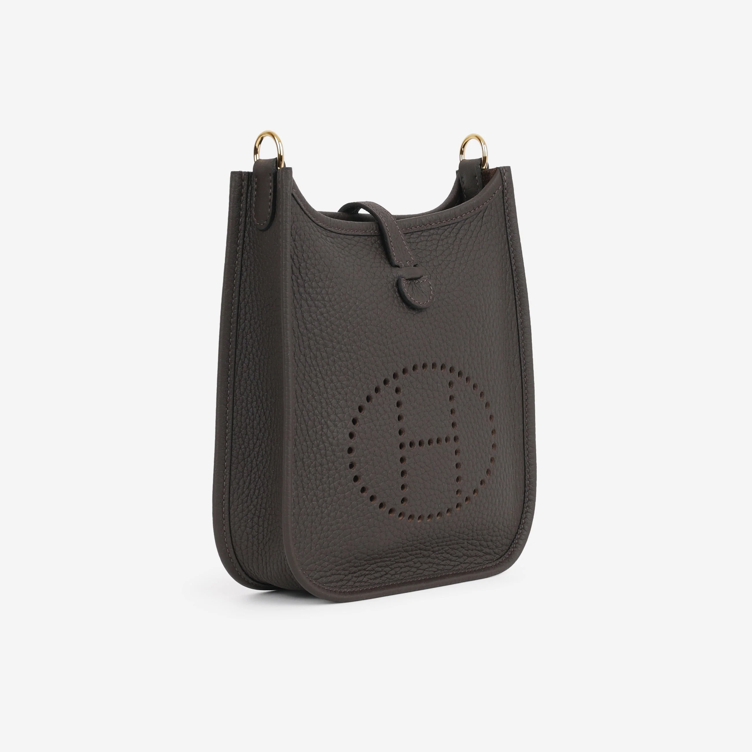 Hermès Mini Evelyne 16 - Ebene Clemence | Gold Hardware - Image 3