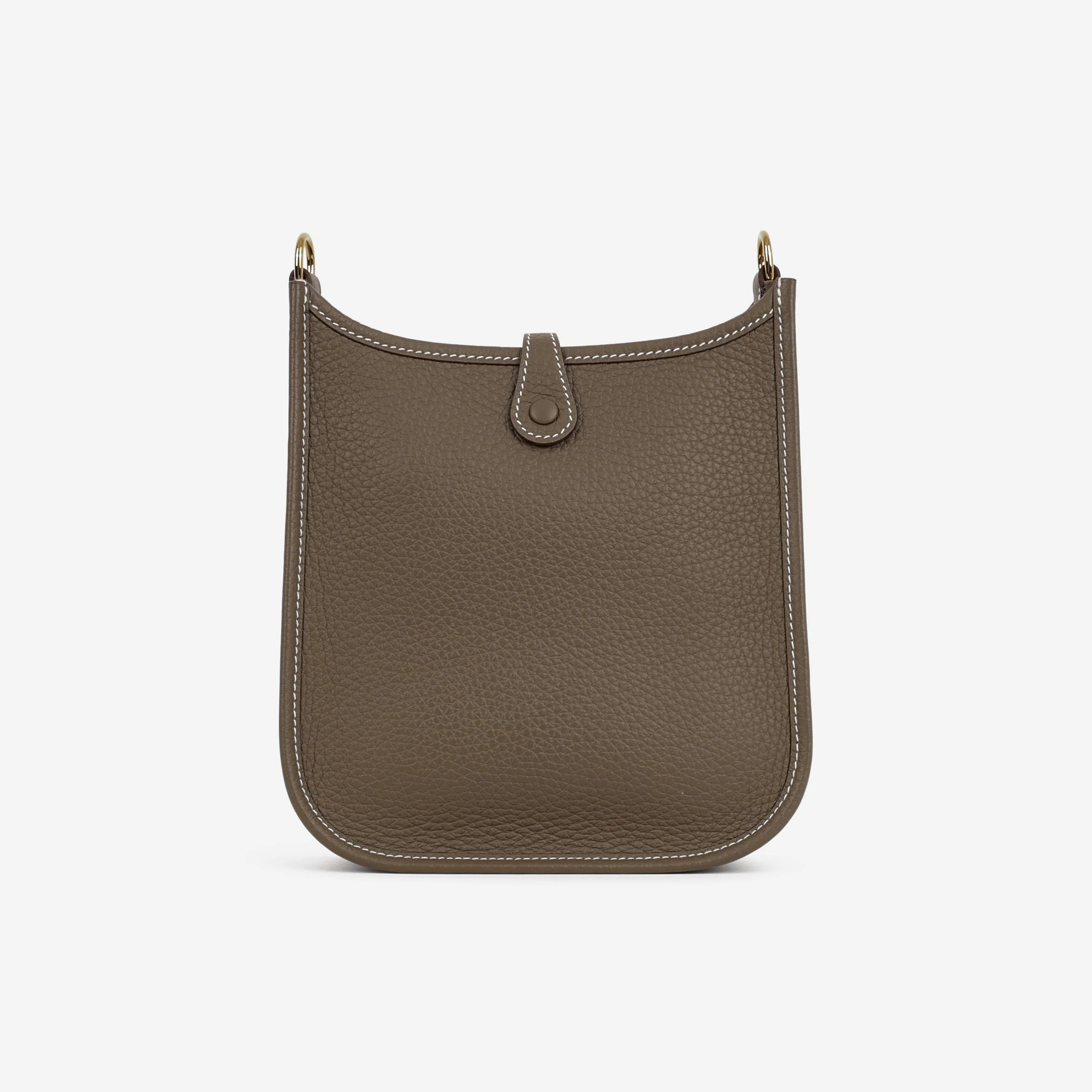 Hermès Mini Evelyne 16 - Etoupe Clemence / Etoupe Strap | Gold Hardware - Image 4