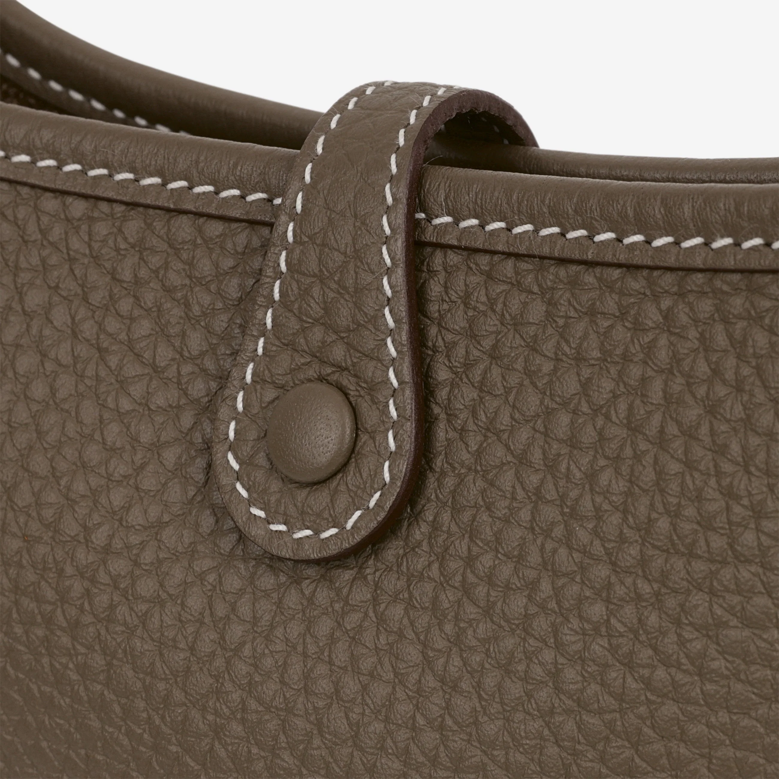 Hermès Mini Evelyne 16 - Etoupe Clemence / Etoupe Strap | Gold Hardware - Image 5