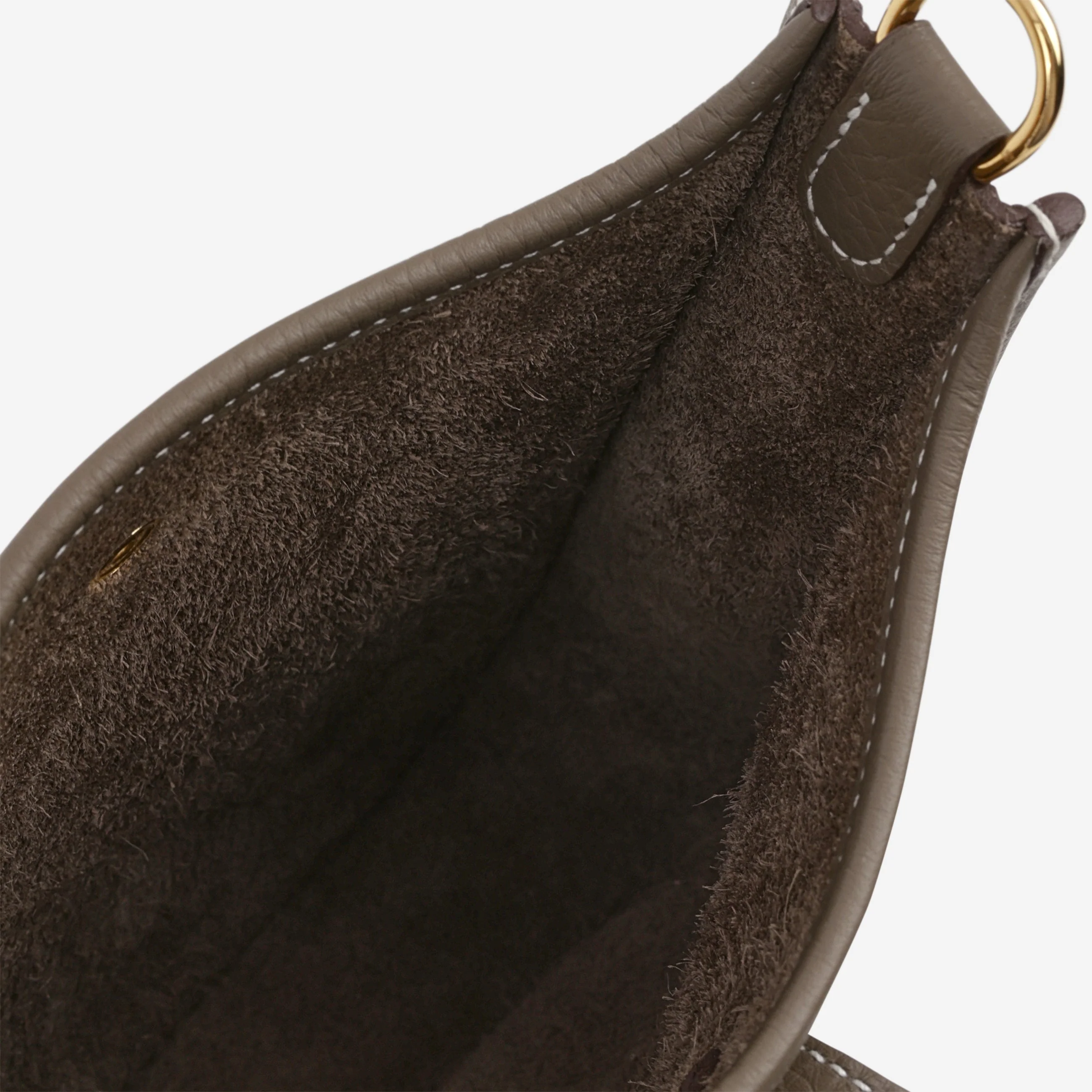 Hermès Mini Evelyne 16 - Etoupe Clemence / Etoupe Strap | Gold Hardware - Image 7