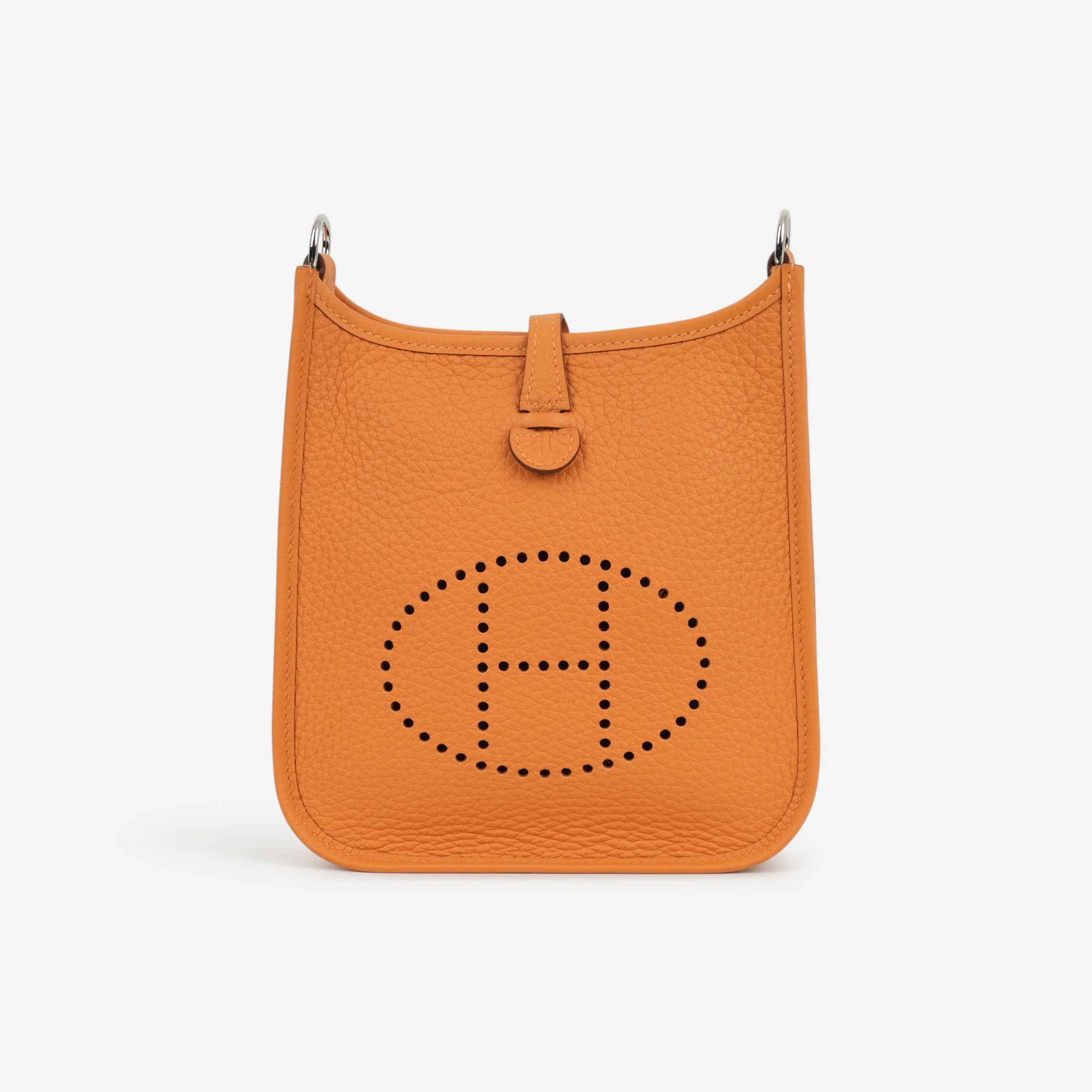 Hermès Mini Evelyne 16 - Orange Clemence | Palladium Hardware - Image 2
