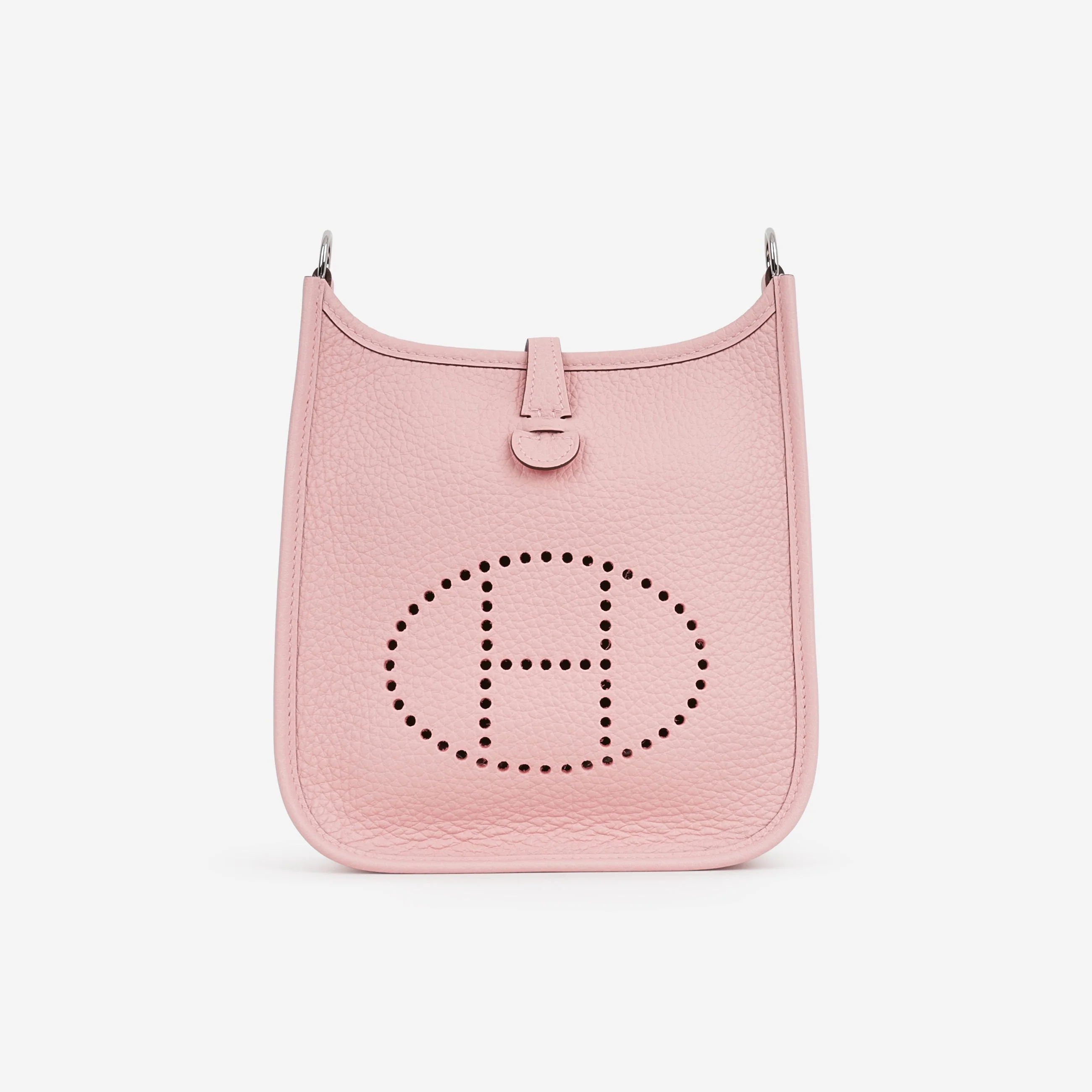 Hermès Mini Evelyne 16 - Rose Sakura Clemence | Palladium Hardware - Image 5