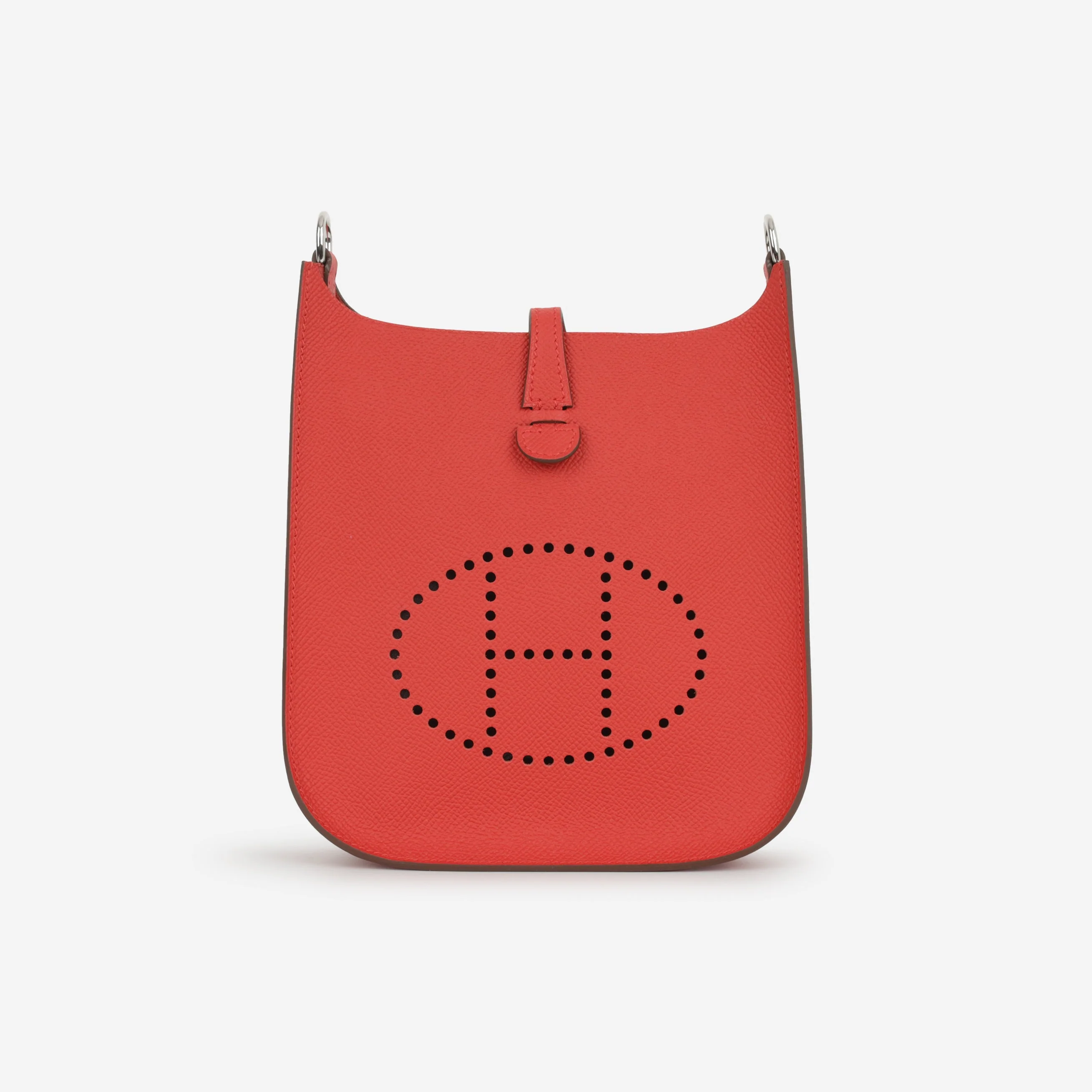 Hermès Mini Evelyne 16 - Rouge Radieux Epsom | Palladium Hardware - Image 2