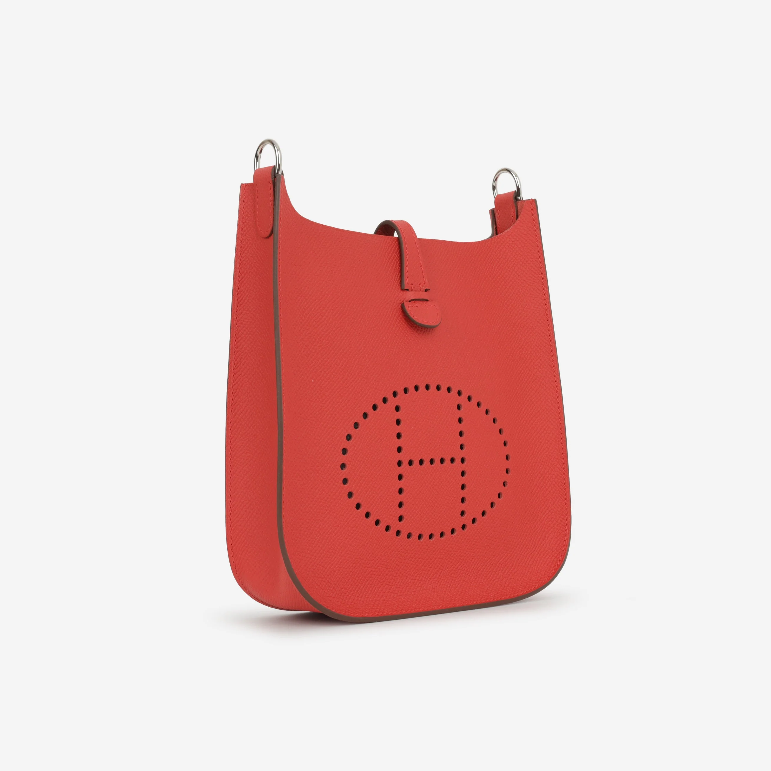 Hermès Mini Evelyne 16 - Rouge Radieux Epsom | Palladium Hardware - Image 3