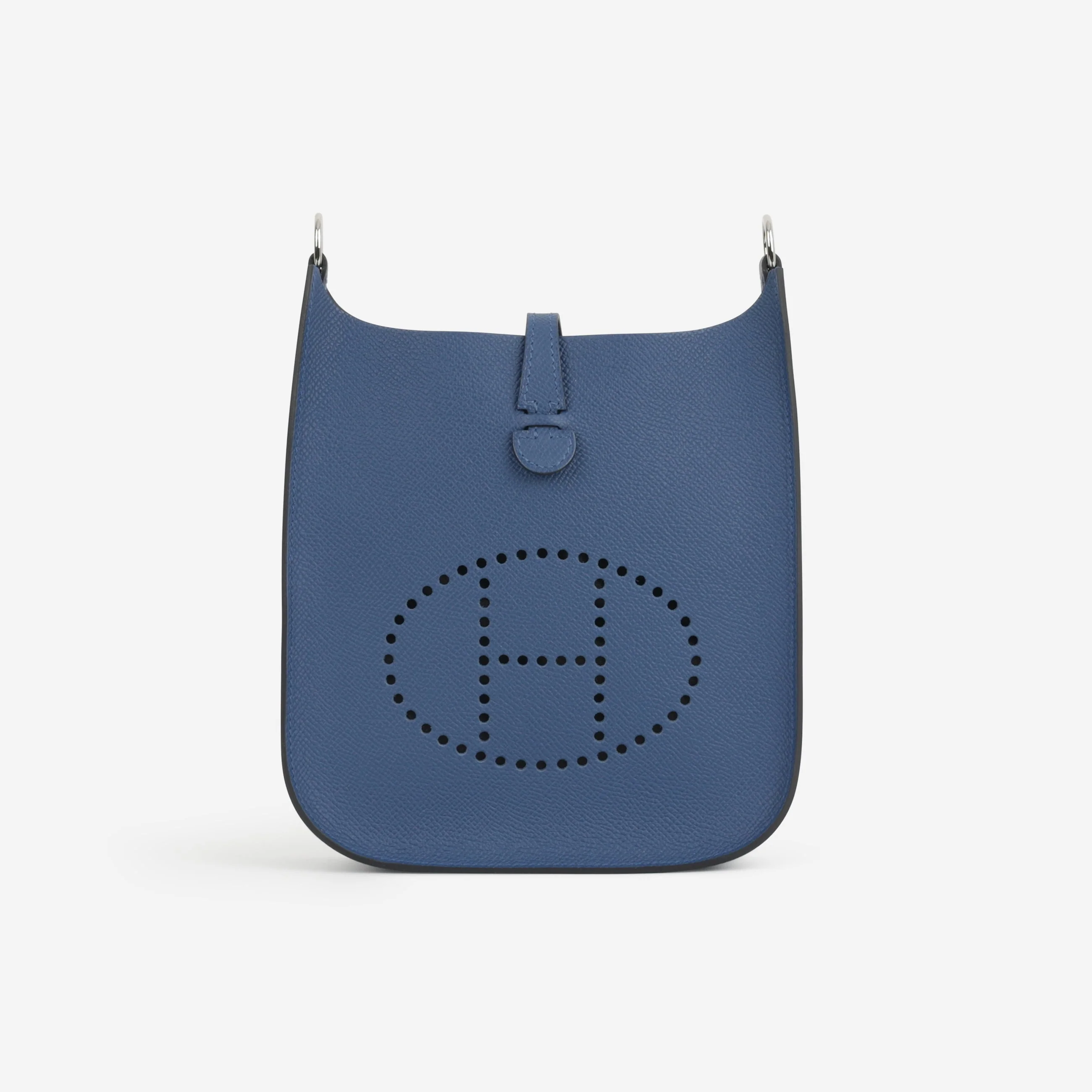 Hermès Mini Evelyne 16 Sellier - Bleu Tie Epsom | Palladium Hardware - Image 2