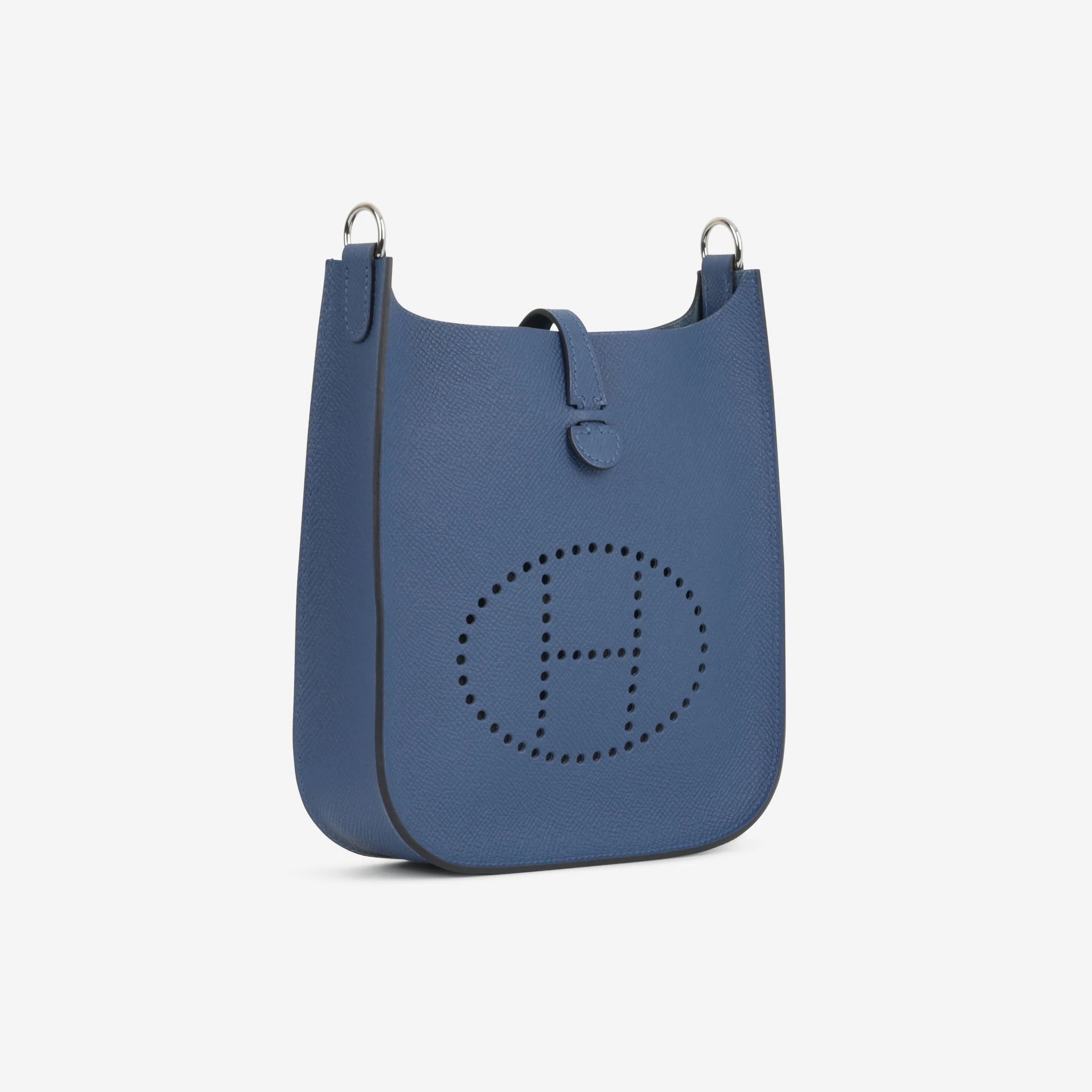 Hermès Mini Evelyne 16 Sellier - Bleu Tie Epsom | Palladium Hardware - Image 3