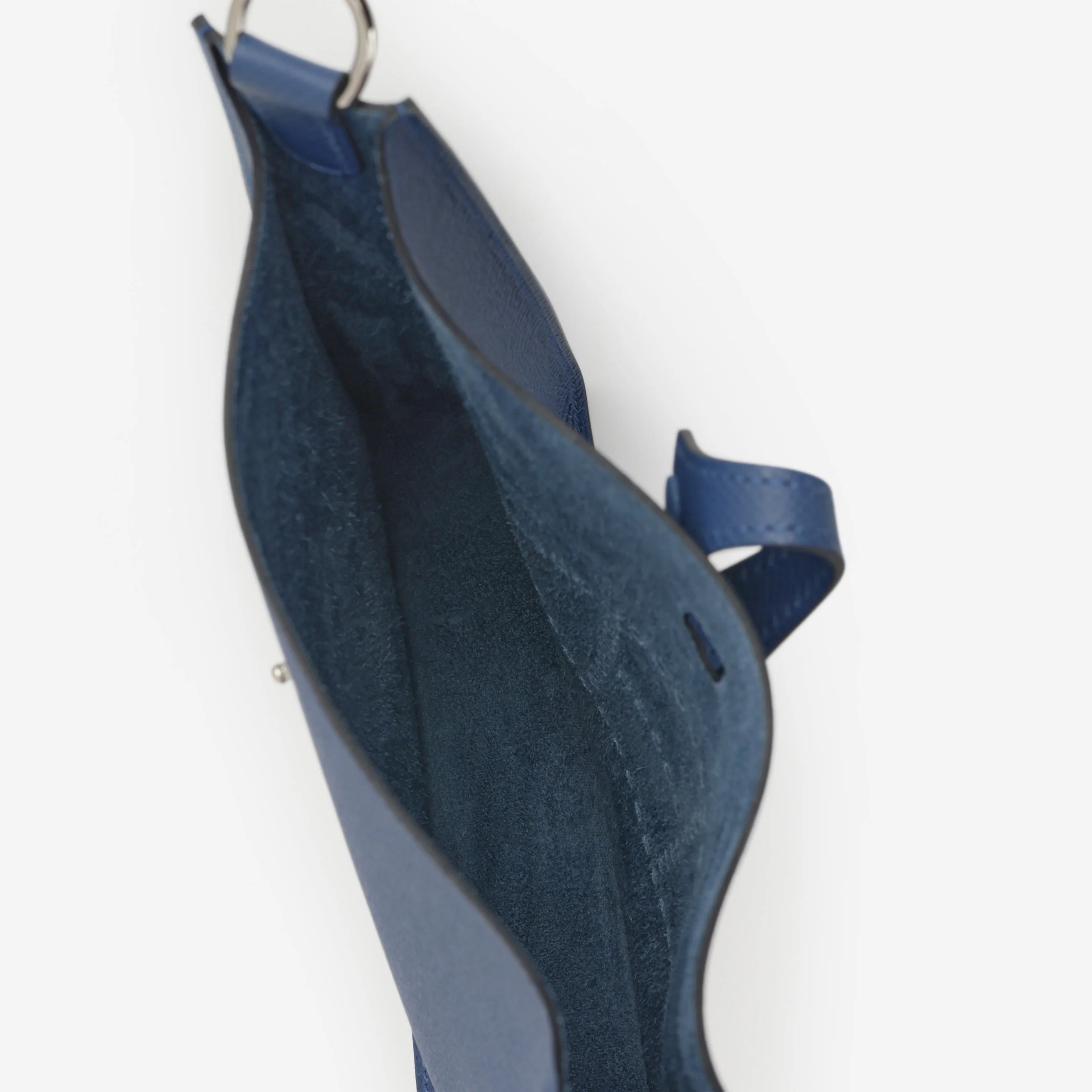 Hermès Mini Evelyne 16 Sellier - Bleu Tie Epsom | Palladium Hardware - Image 6