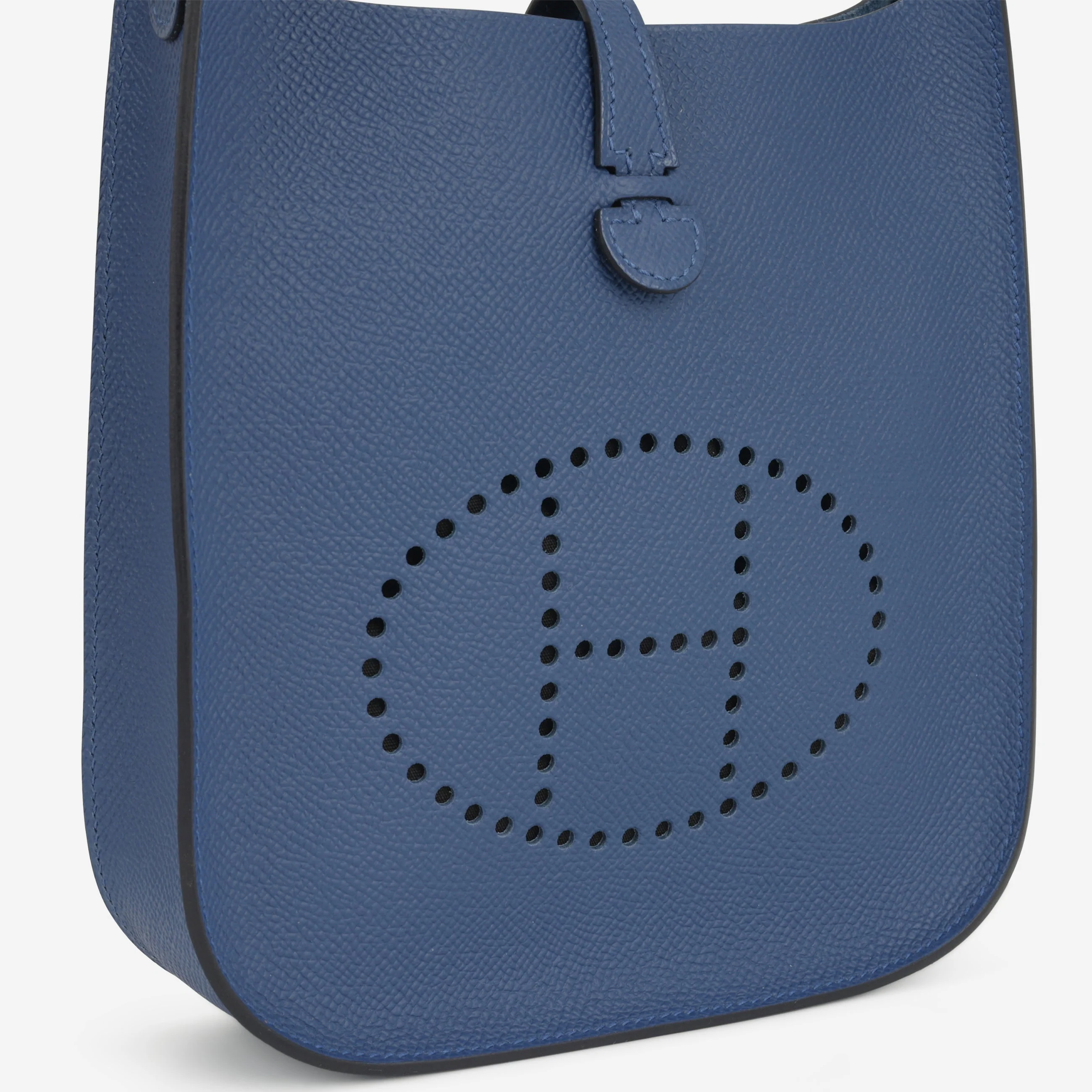 Hermès Mini Evelyne 16 Sellier - Bleu Tie Epsom | Palladium Hardware - Image 7