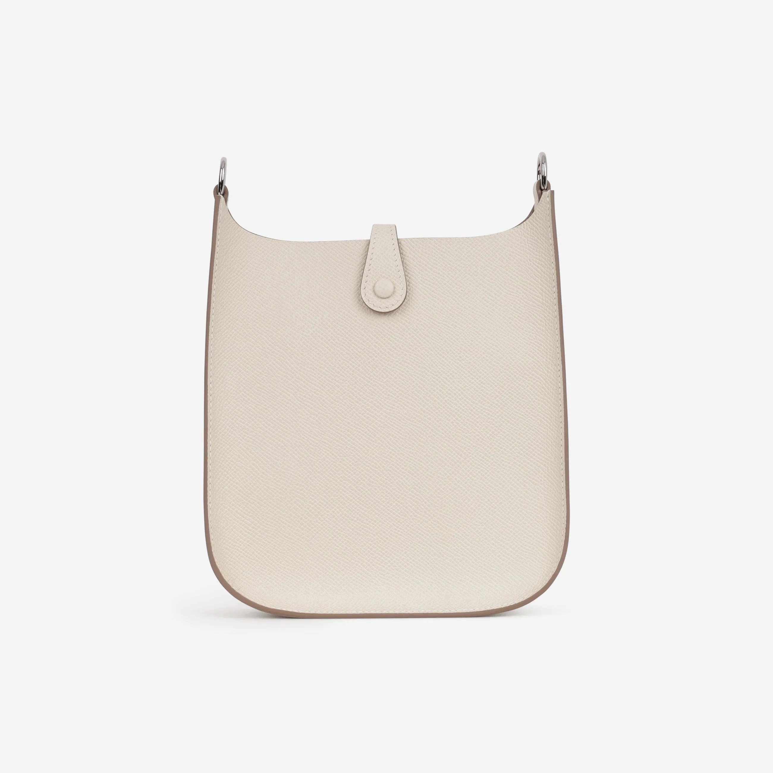 Hermès Hermès Mini Evelyne 16 Sellier - Craie Epsom | Palladium Hardware - Image 4