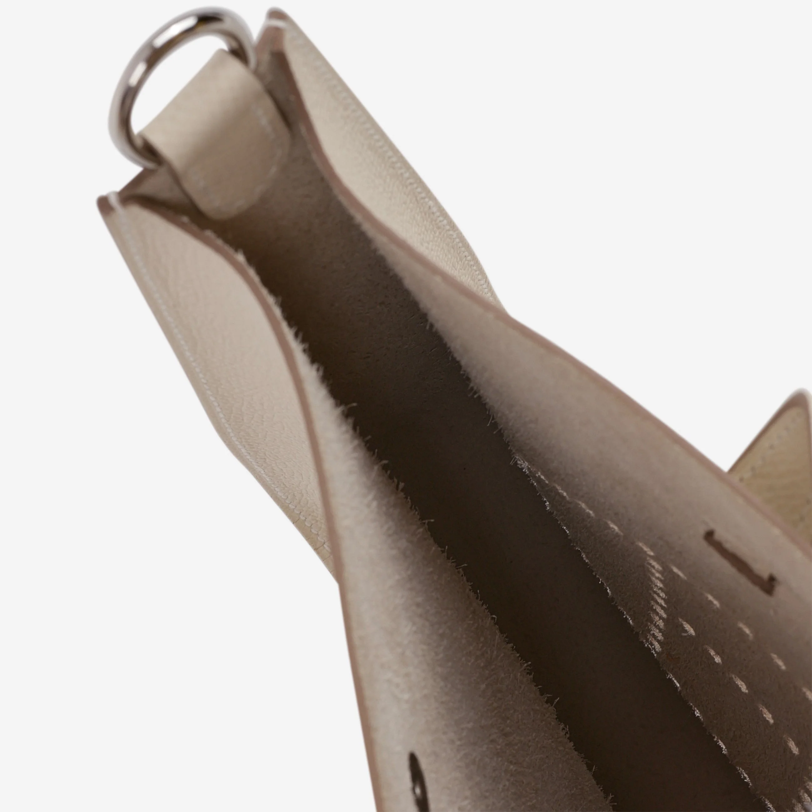 Hermès Hermès Mini Evelyne 16 Sellier - Craie Epsom | Palladium Hardware - Image 6