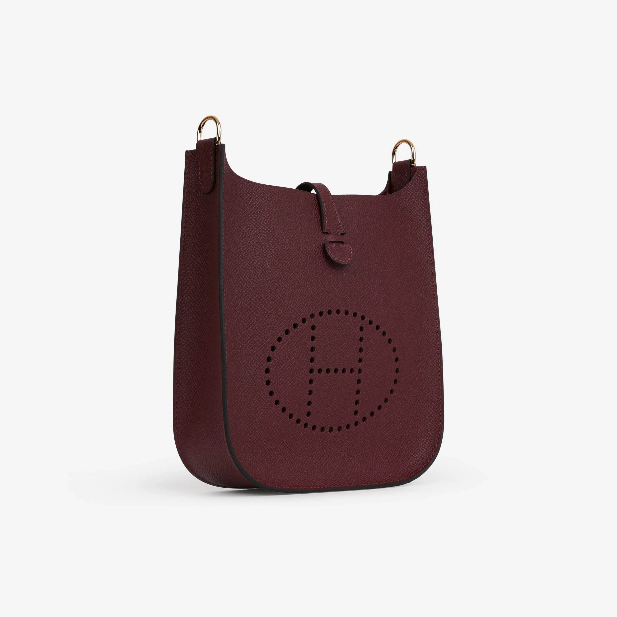 Hermès Mini Evelyne 16 Sellier - Rouge H Epsom | Gold Hardware - Image 3