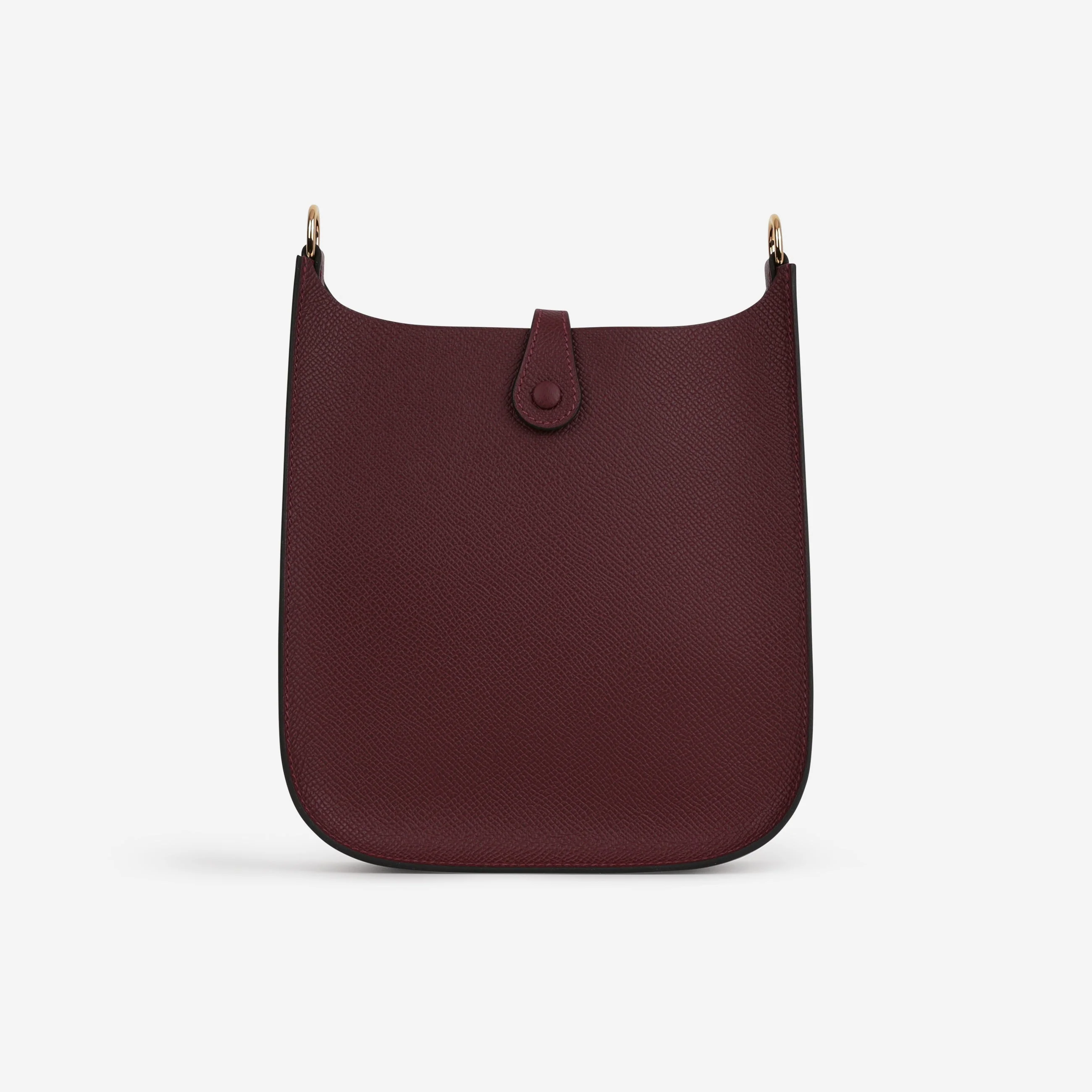 Hermès Mini Evelyne 16 Sellier - Rouge H Epsom | Gold Hardware - Image 4