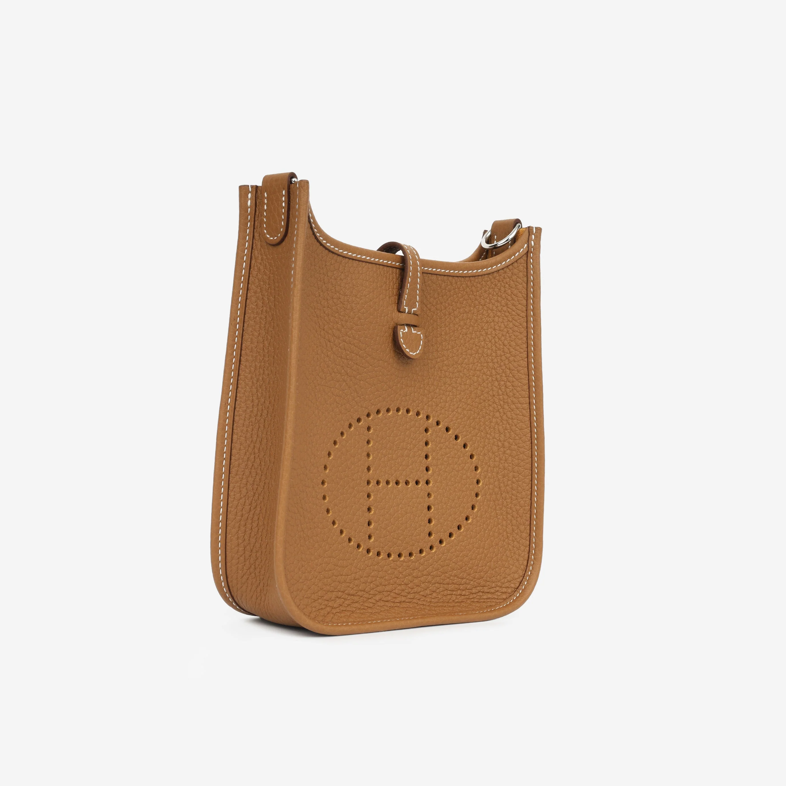 Hermès Mini Evelyne - Gold Clemence | Palladium Hardware - Image 2