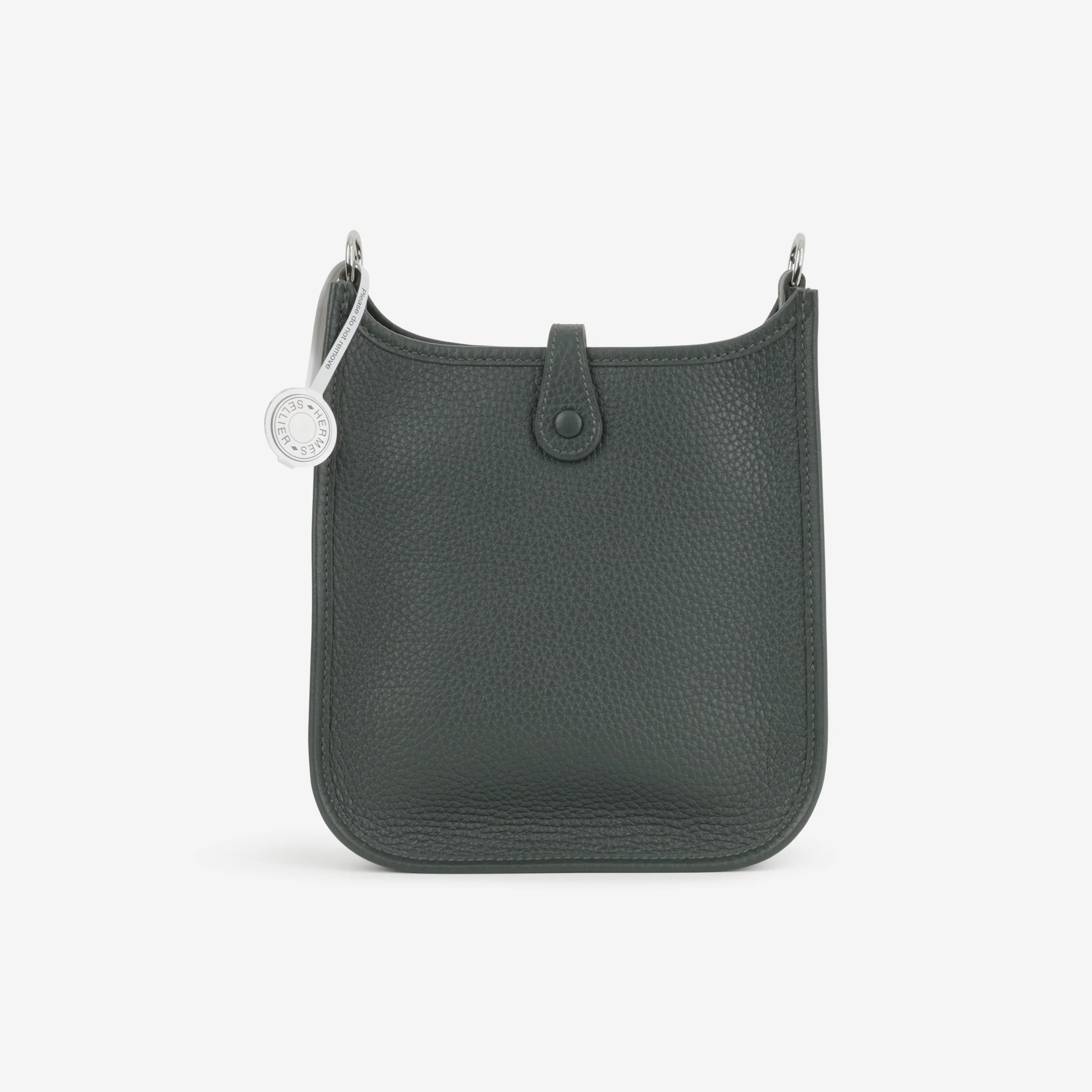 Hermès Mini Evelyne - Vert Mangrove | Palladium Hardware - Image 4