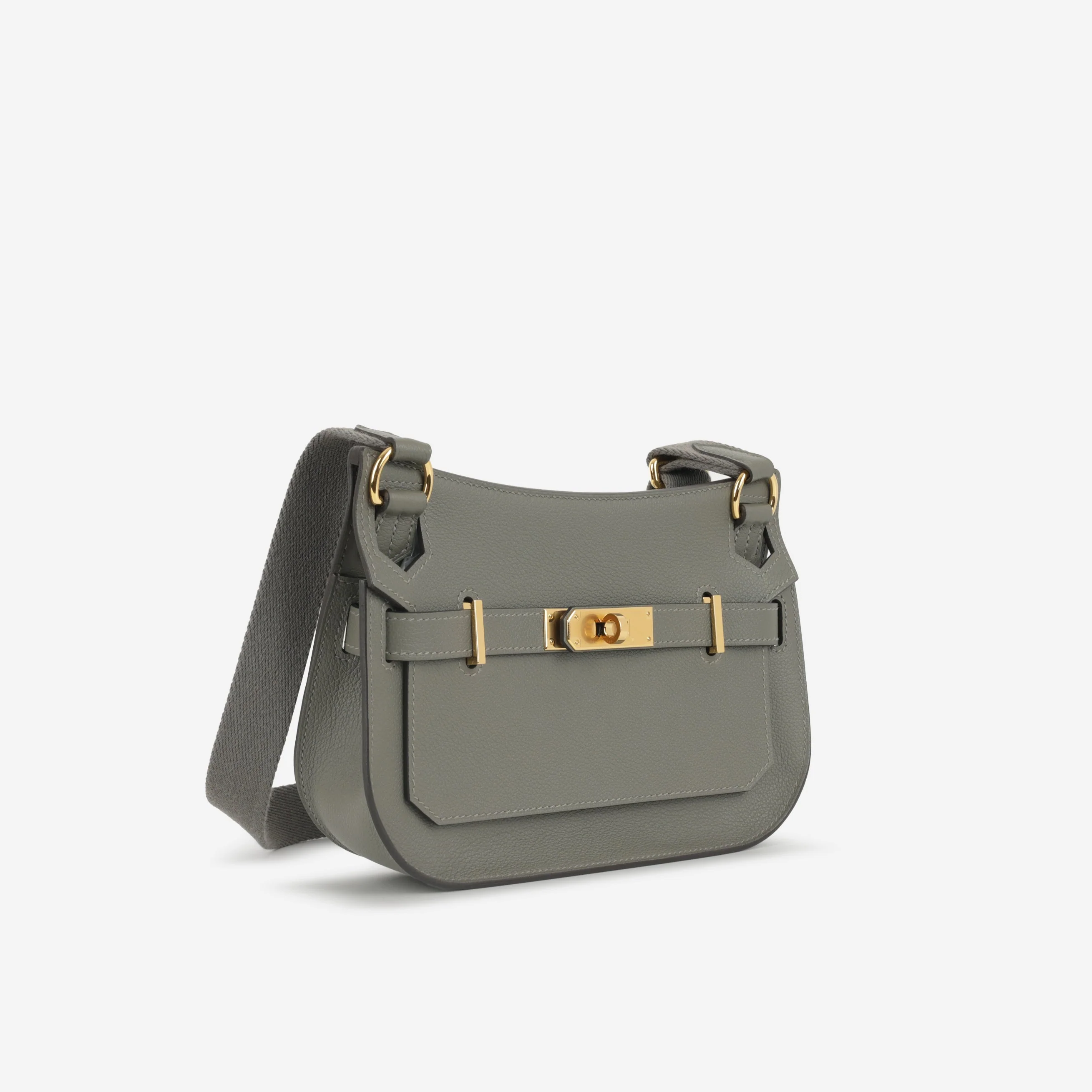 Hermès Mini Jypsiere - Gris Meyer Evercolour | Gold Hardware - Image 2