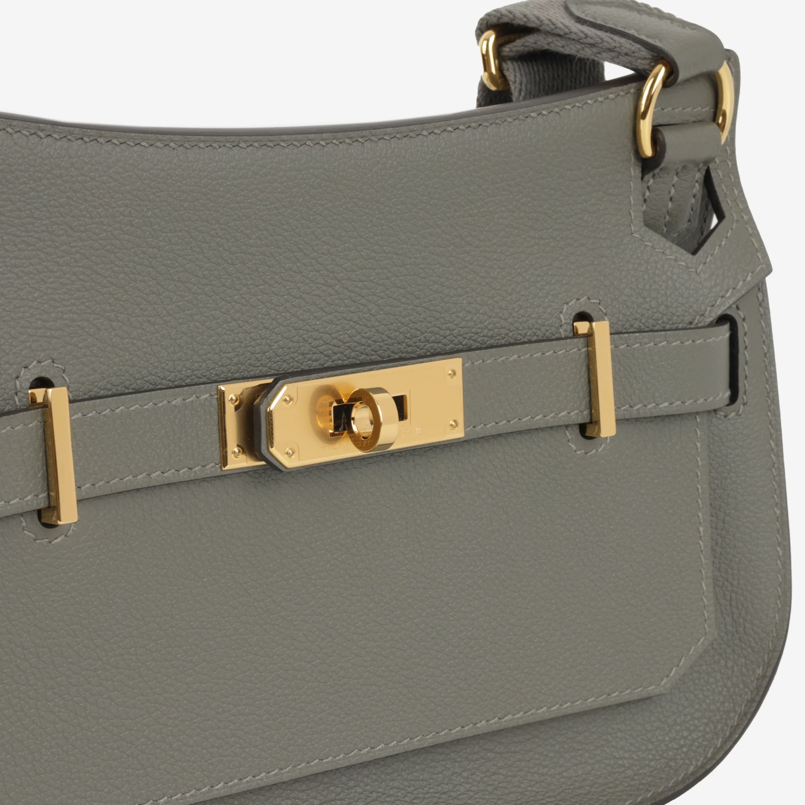 Hermès Mini Jypsiere - Gris Meyer Evercolour | Gold Hardware - Image 6