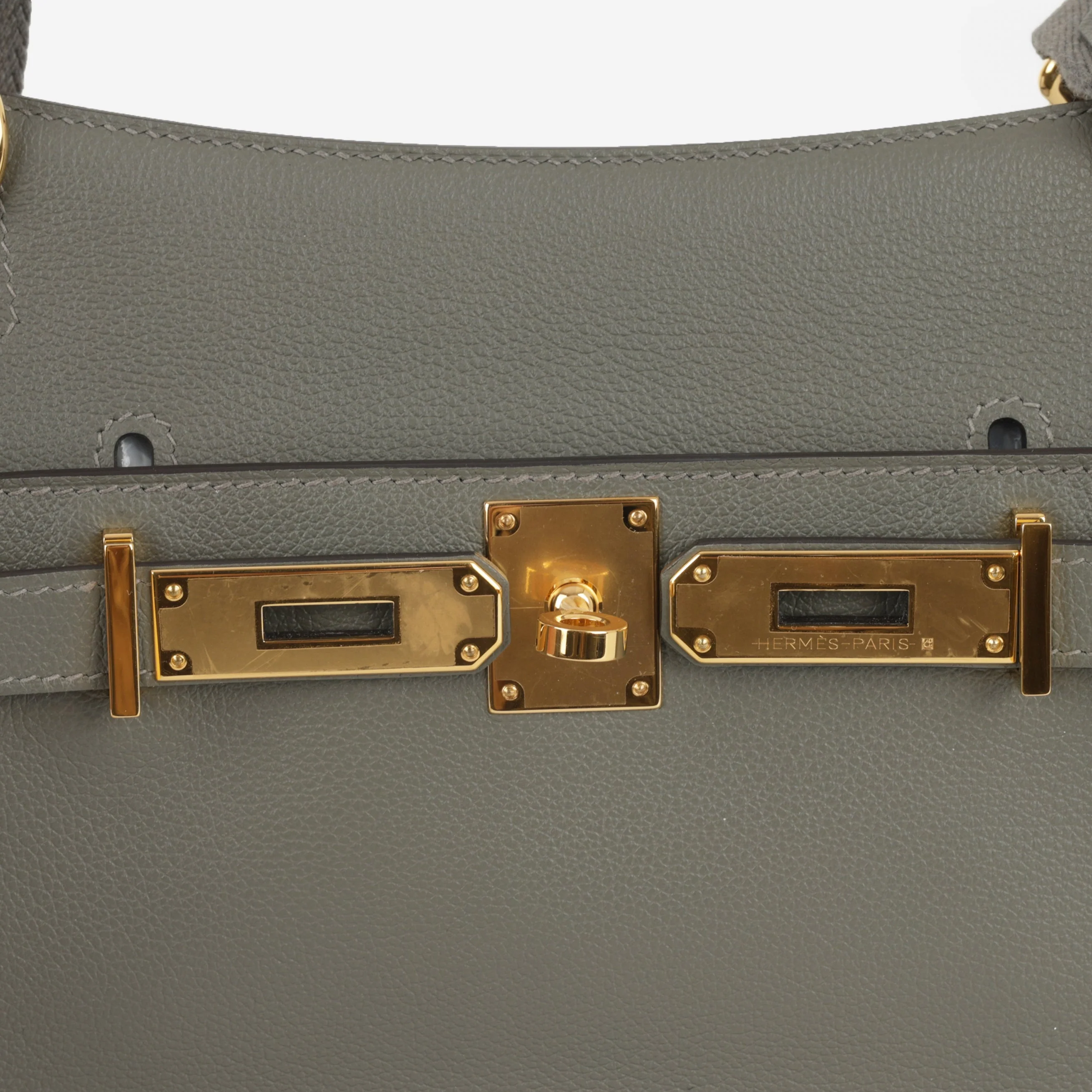 Hermès Mini Jypsiere - Gris Meyer Evercolour | Gold Hardware - Image 7