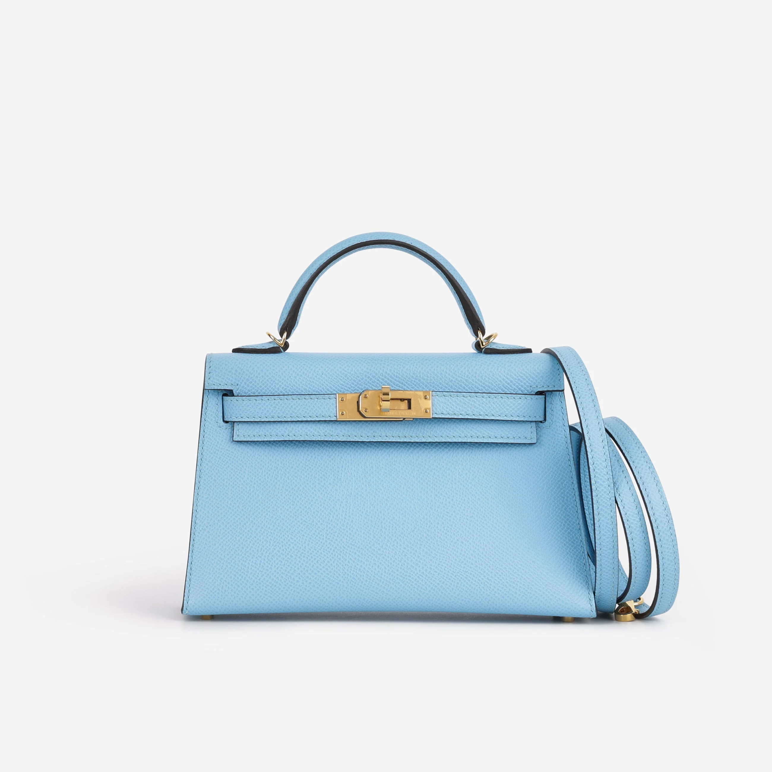 Hermès Mini Kelly 20 - Celeste Epsom | Gold Hardware - Image 2