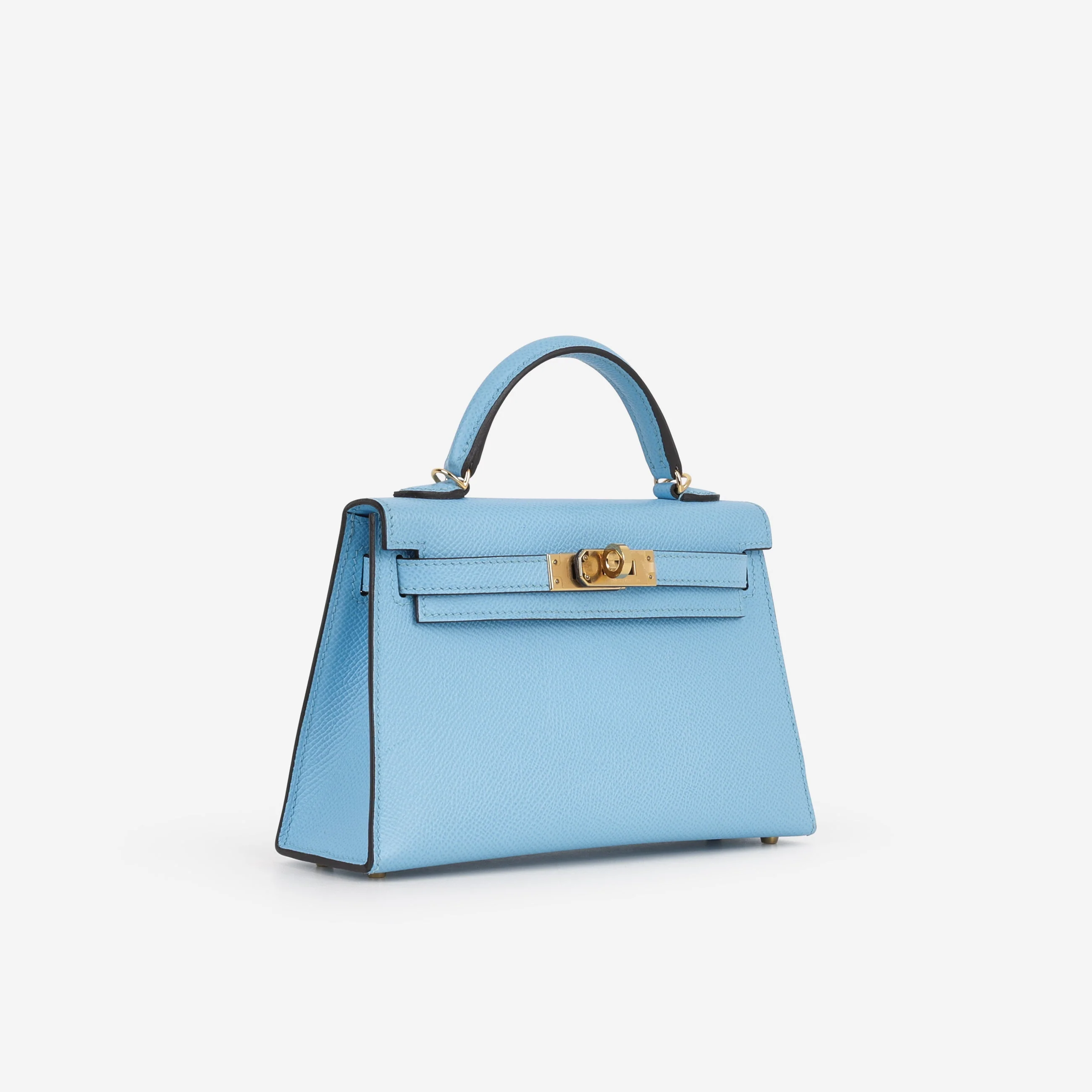 Hermès Mini Kelly 20 - Celeste Epsom | Gold Hardware - Image 3