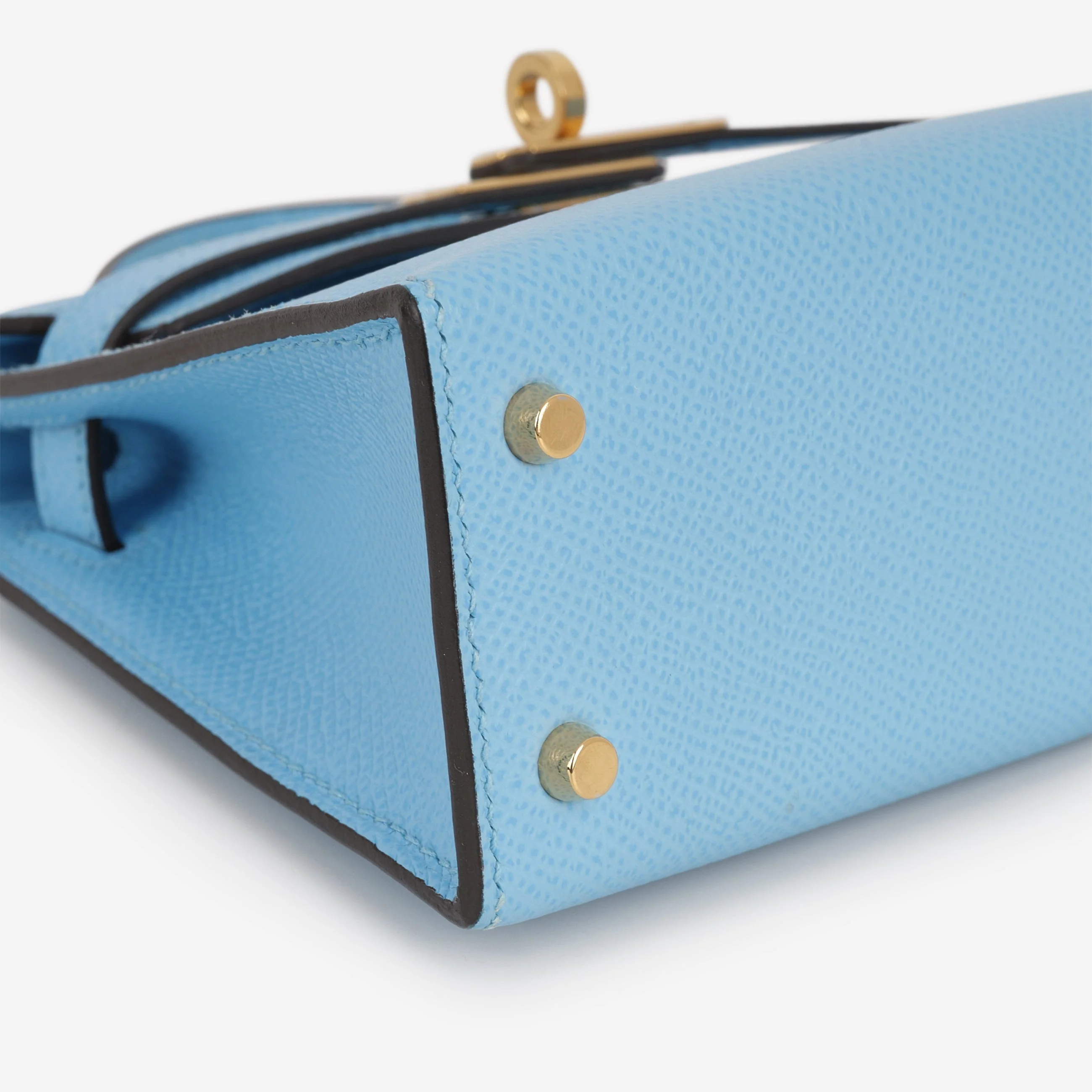 Hermès Mini Kelly 20 - Celeste Epsom | Gold Hardware - Image 6