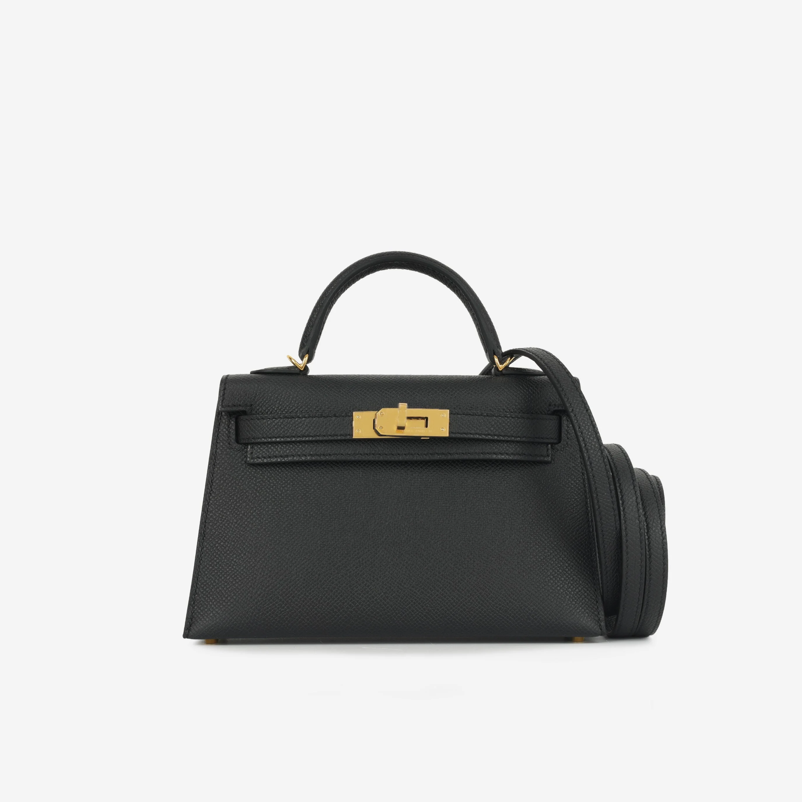 Hermès Mini Kelly 20cm - Black Epsom | Gold Hardware - Image 2