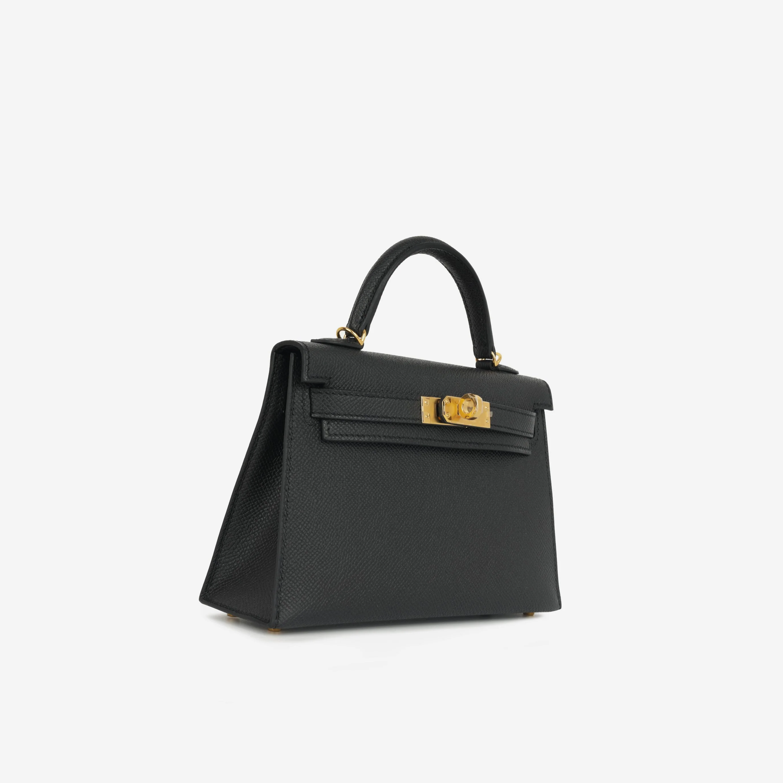 Hermès Mini Kelly 20cm - Black Epsom | Gold Hardware - Image 3