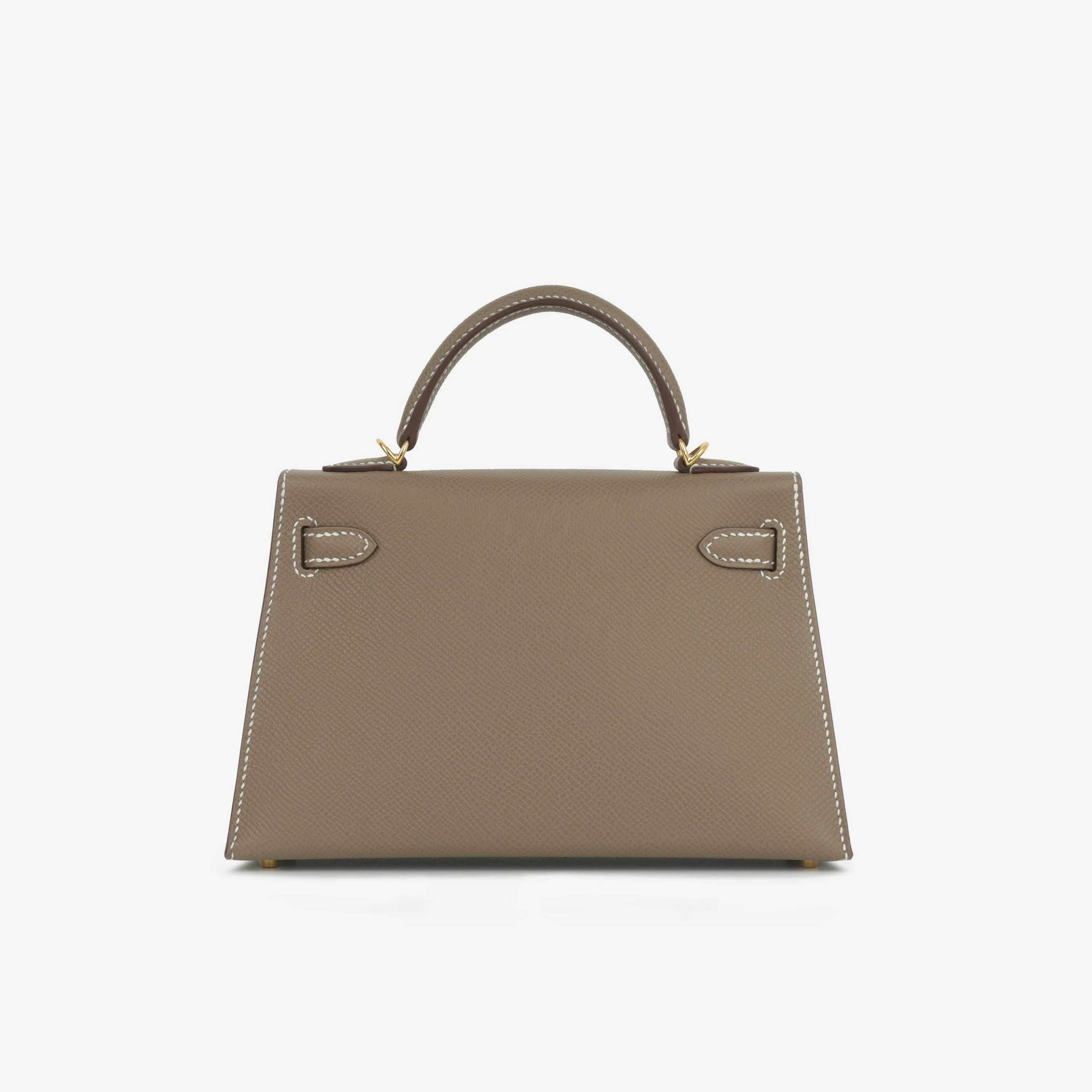 Hermès Mini Kelly 20cm - Etoupe Epsom | Gold Hardware - Image 5