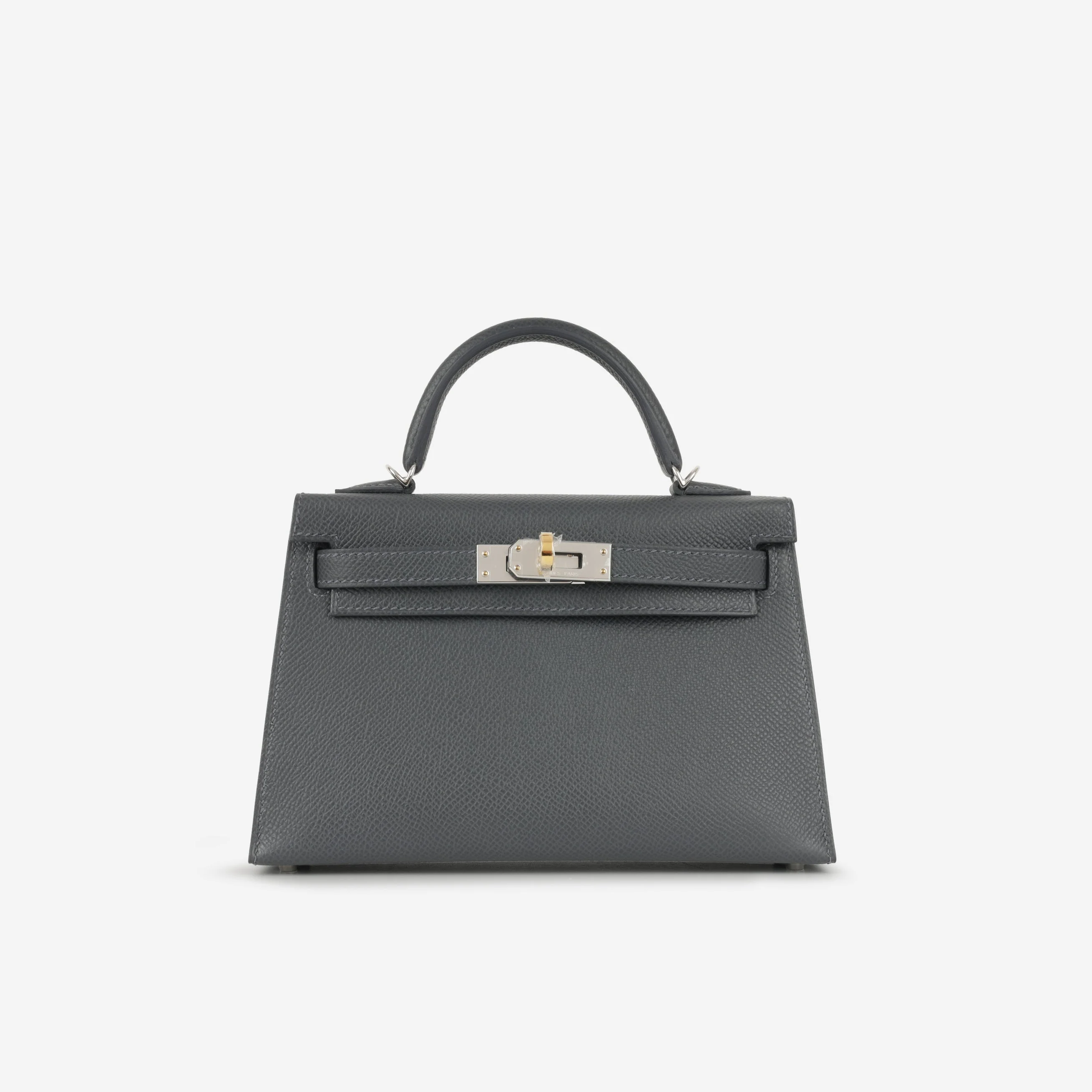 Hermès Mini Kelly - Ardoise Epsom | Electrum Hardware - Image 10