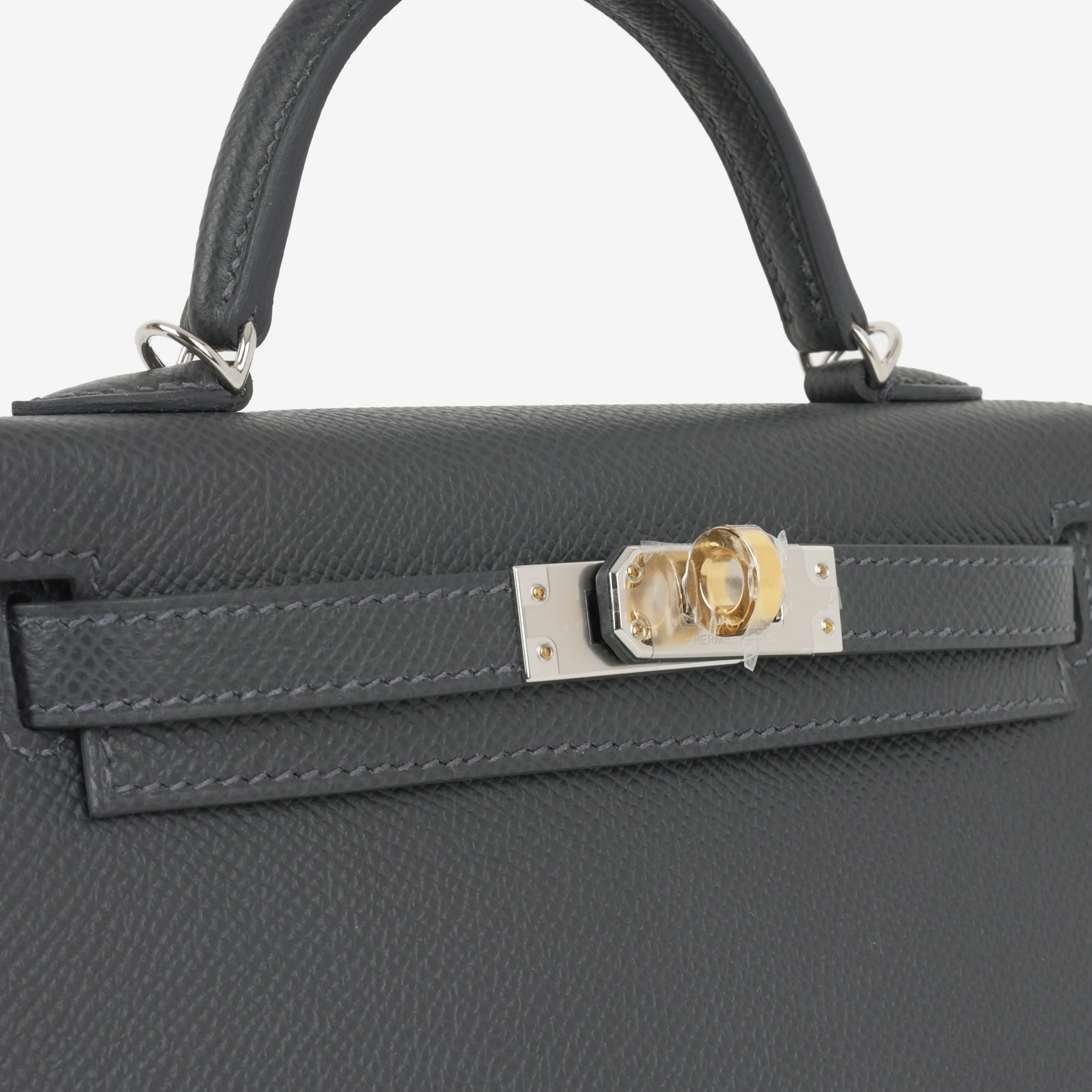 Hermès Mini Kelly - Ardoise Epsom | Electrum Hardware - Image 8