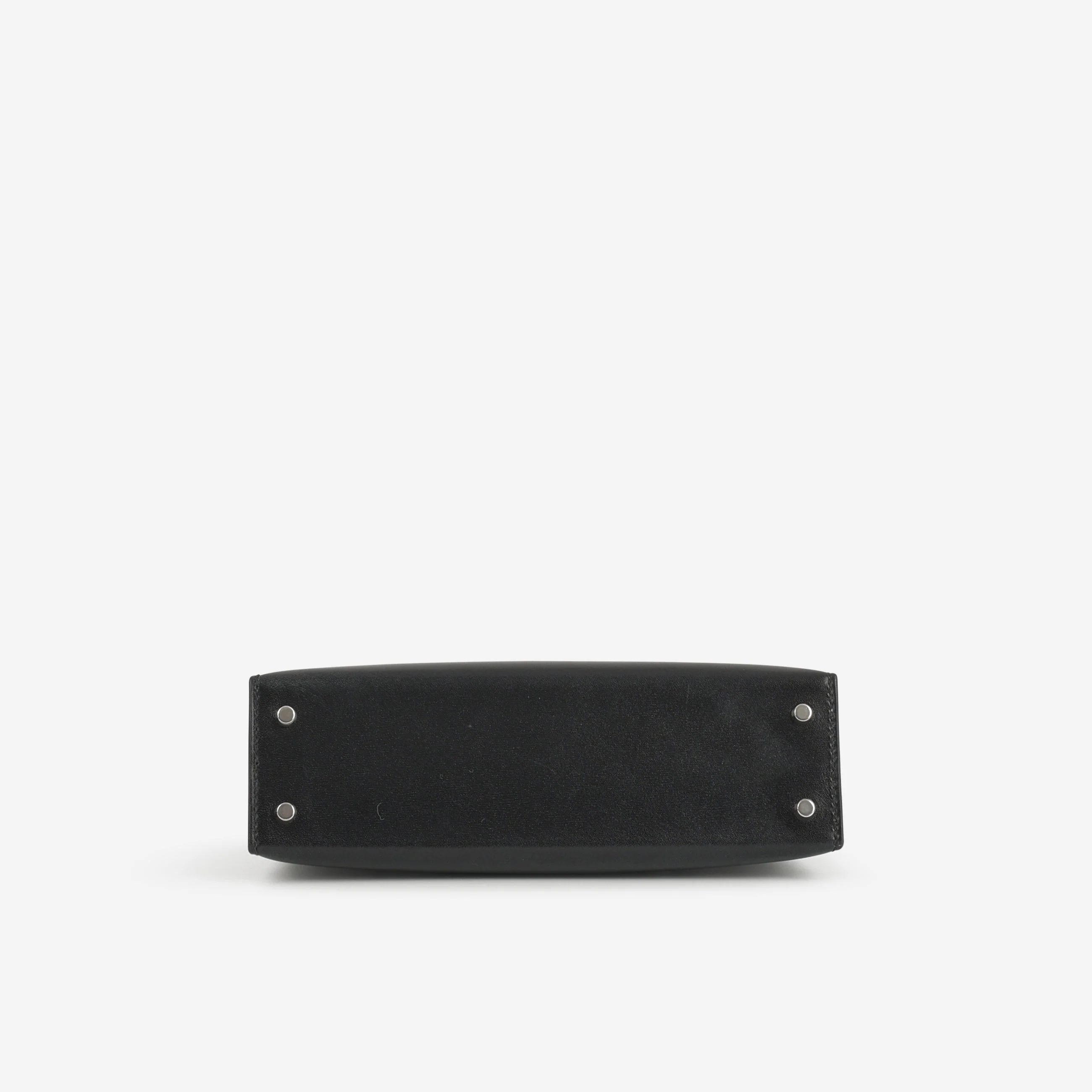 Hermès Mini Kelly - Black Box Calf | Palladium Hardware - Image 5