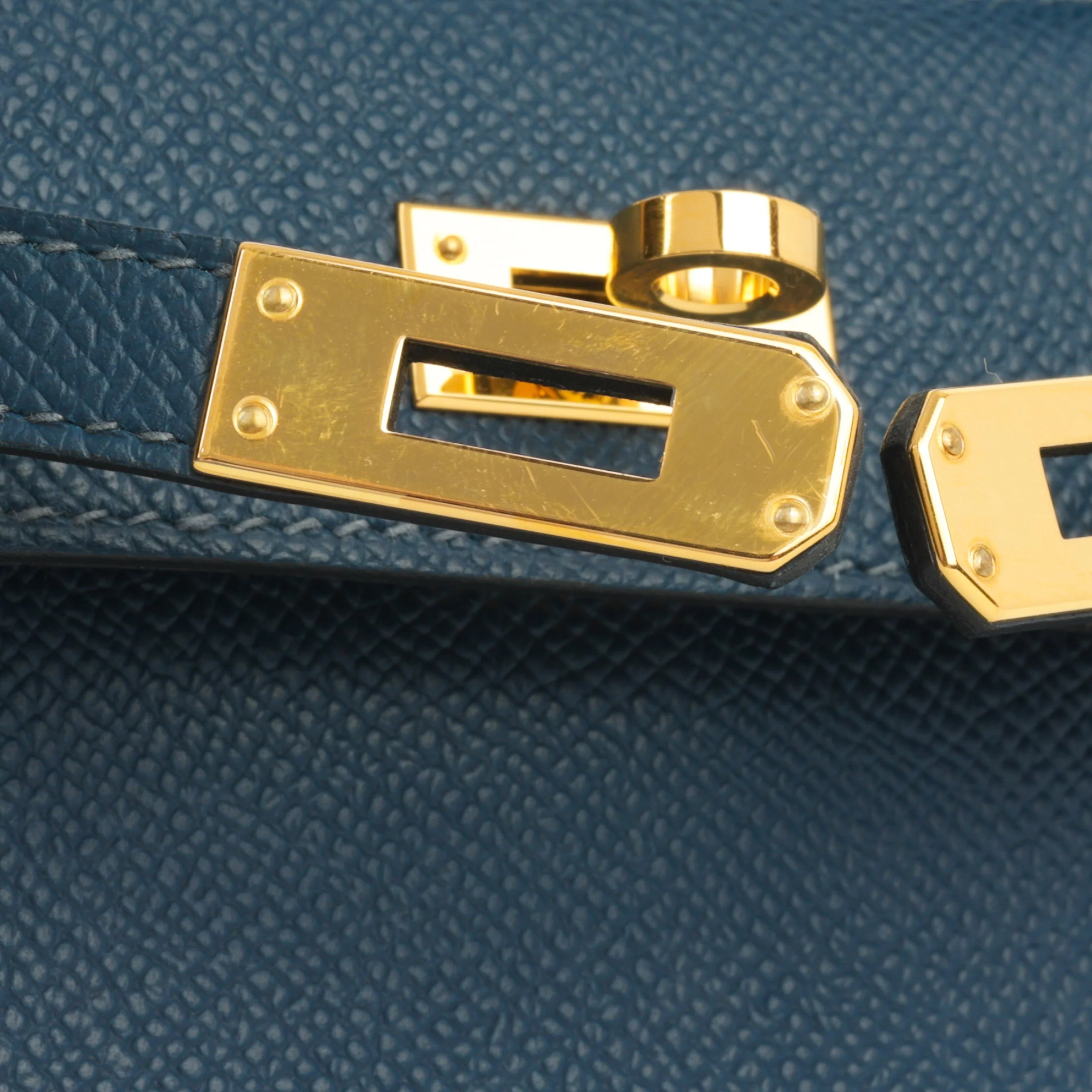 Hermès Mini Kelly - Bleu De Prusse Epsom | Gold Hardware - Image 11