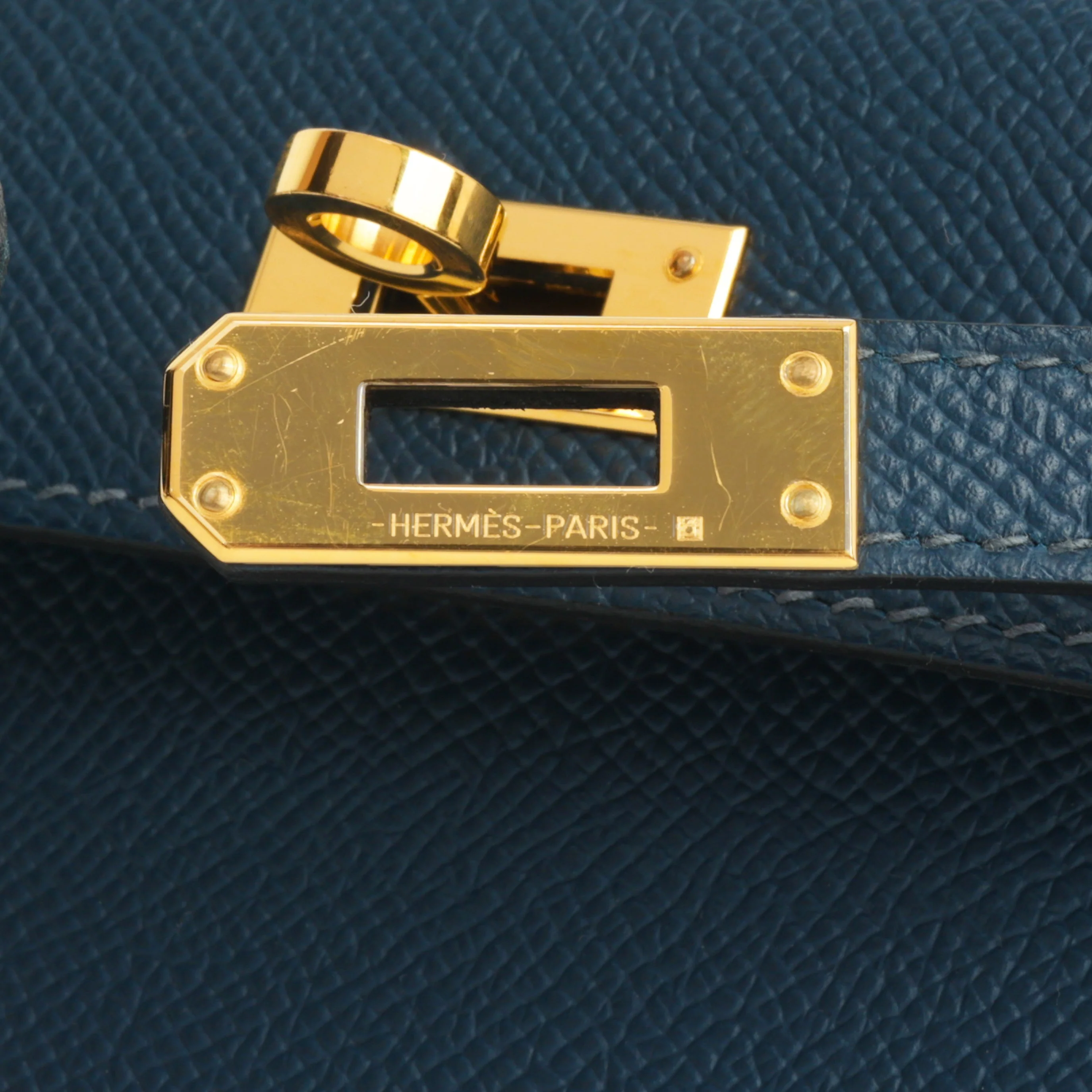 Hermès Mini Kelly - Bleu De Prusse Epsom | Gold Hardware - Image 12