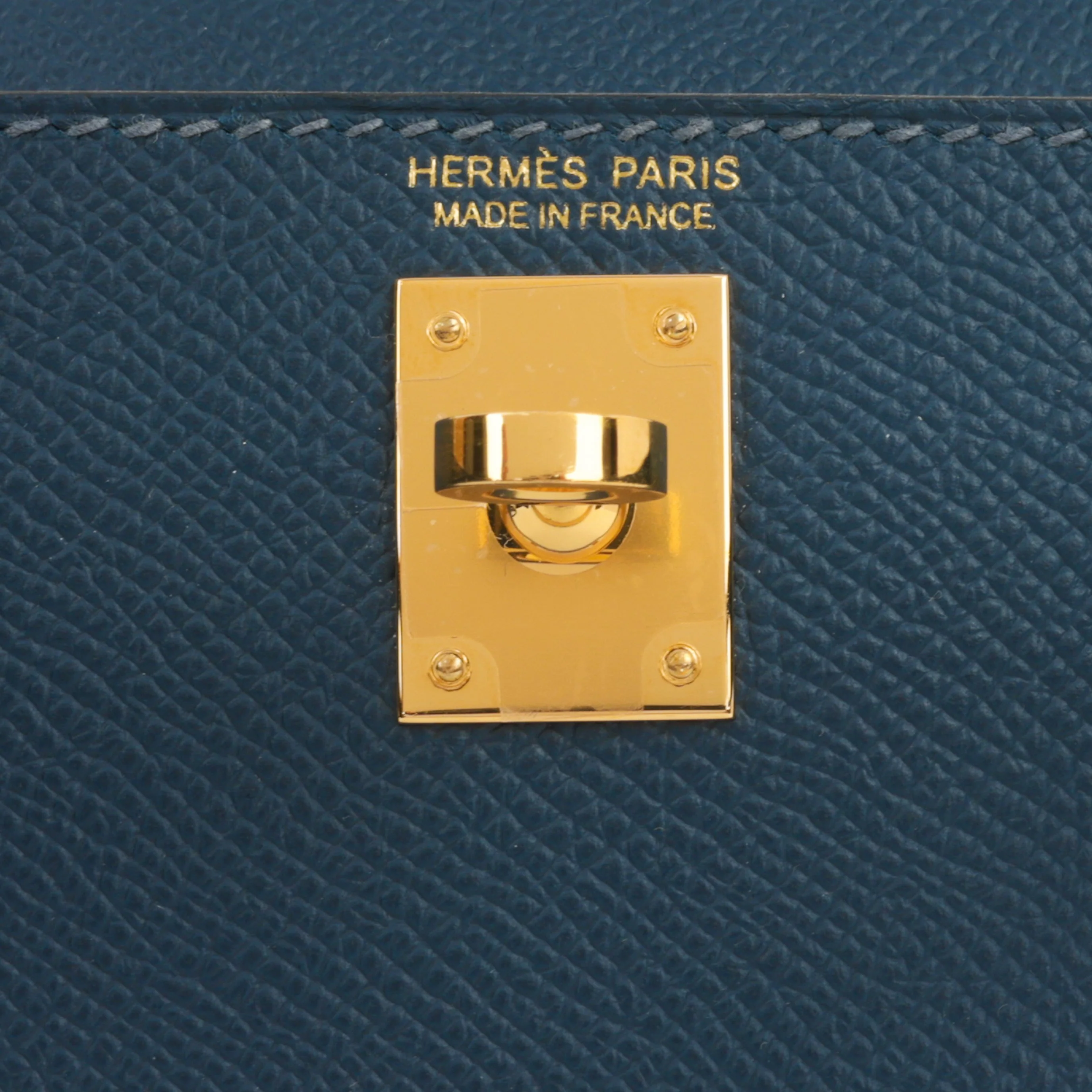 Hermès Mini Kelly - Bleu De Prusse Epsom | Gold Hardware - Image 13