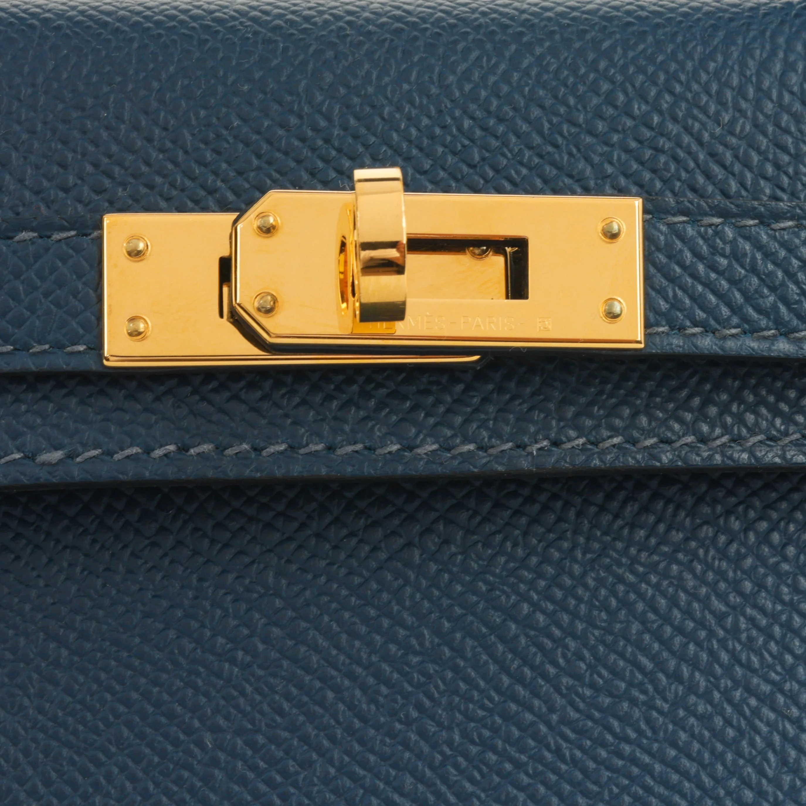 Hermès Mini Kelly - Bleu De Prusse Epsom | Gold Hardware - Image 14