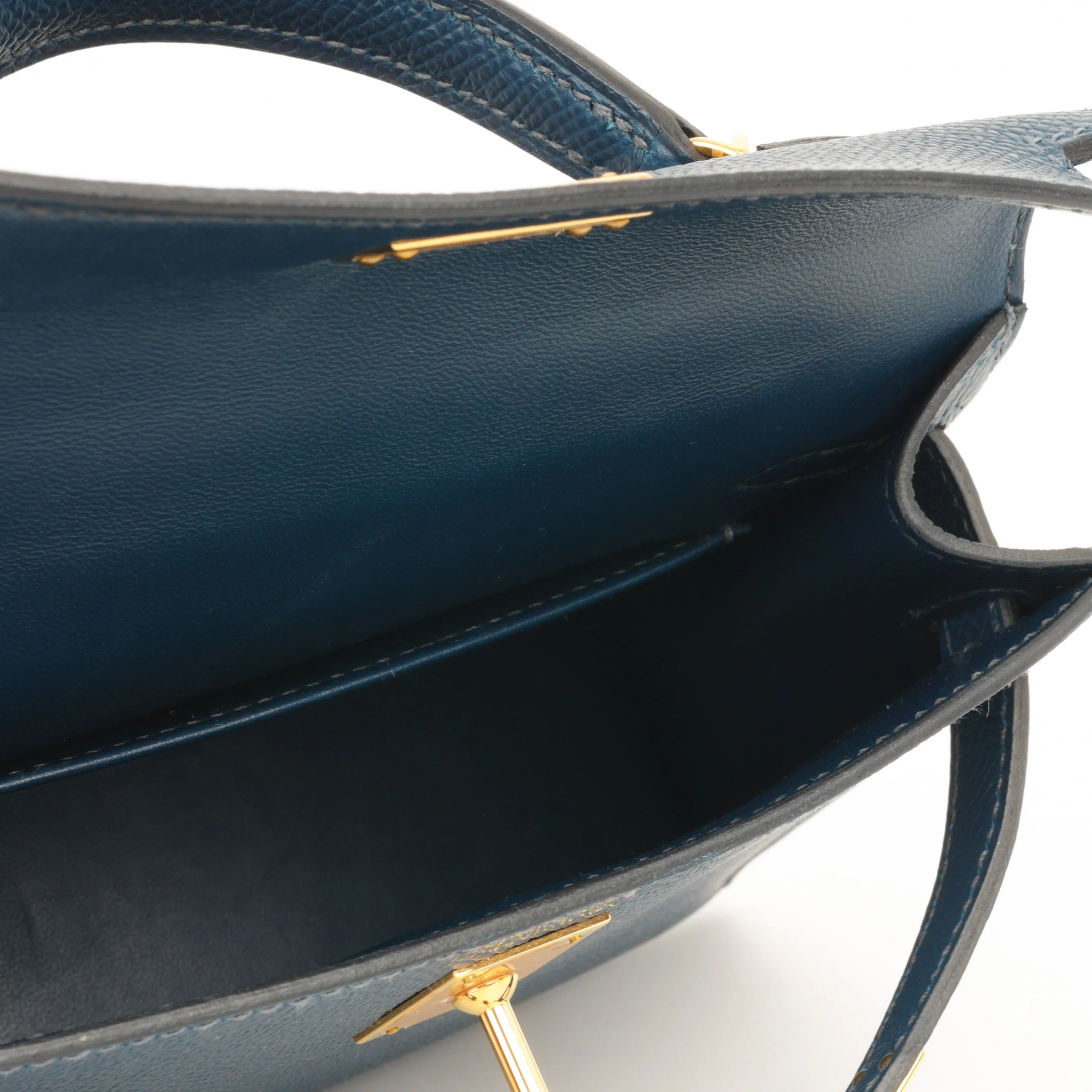 Hermès Mini Kelly - Bleu De Prusse Epsom | Gold Hardware - Image 7