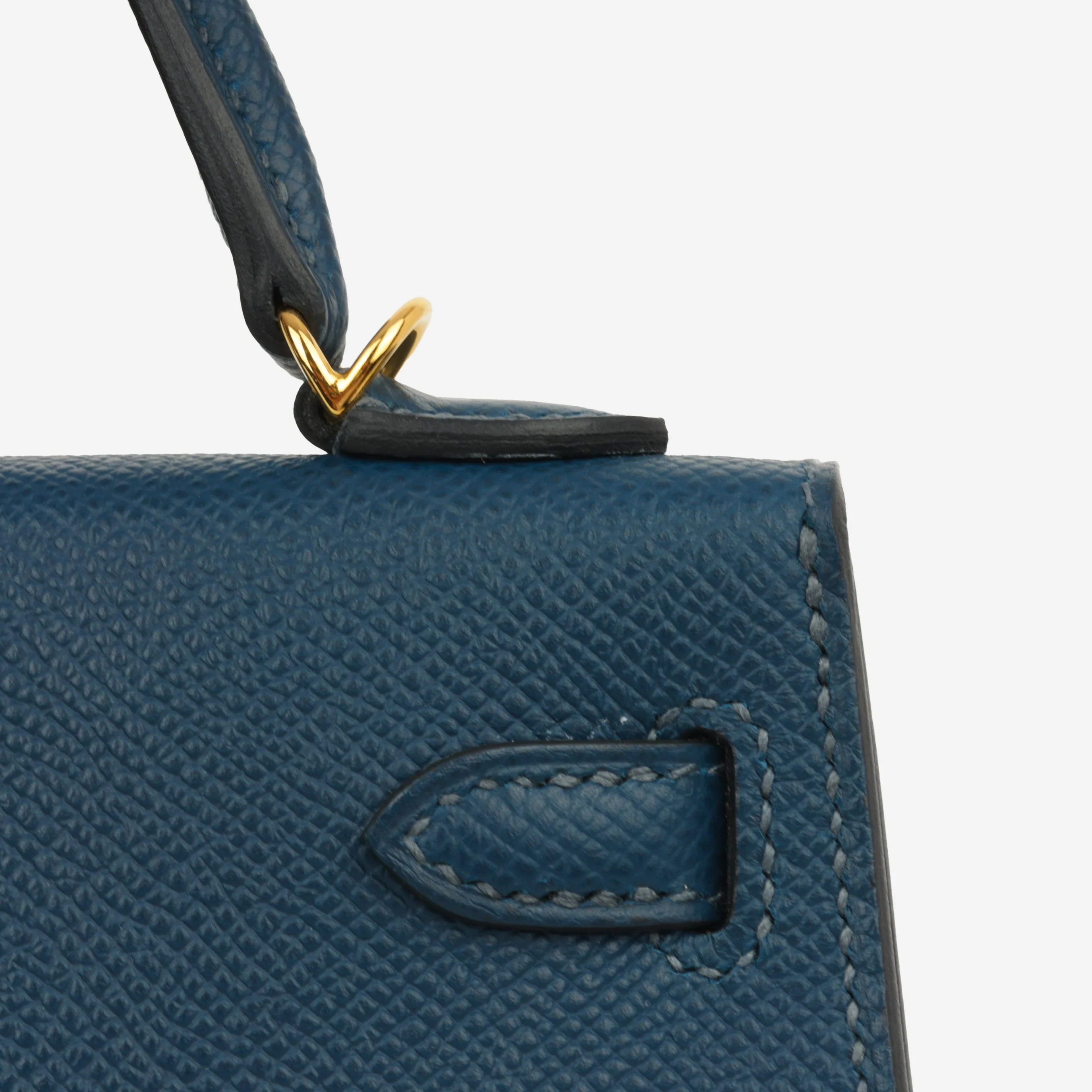 Hermès Mini Kelly - Bleu De Prusse Epsom | Gold Hardware - Image 8