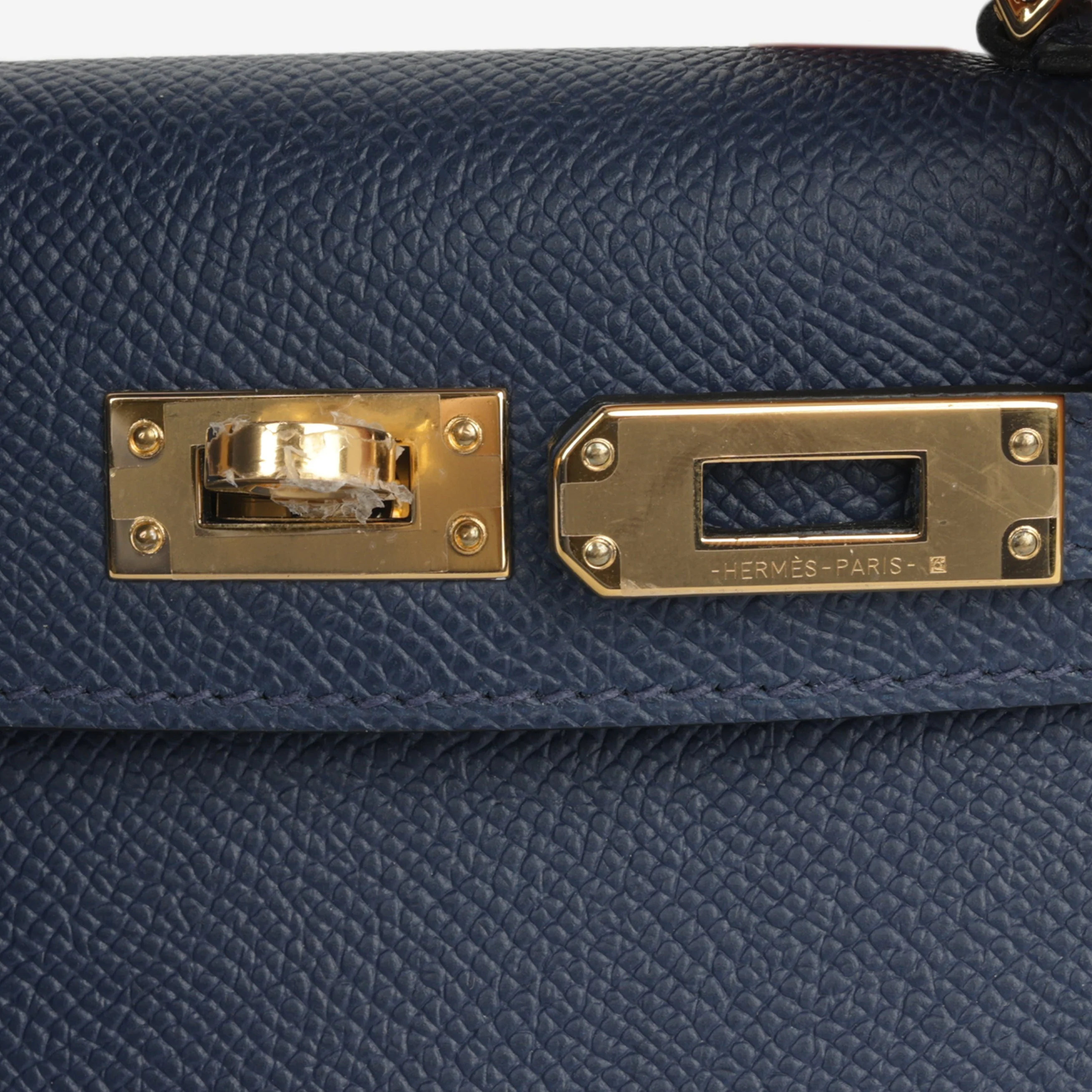 Hermès Mini Kelly - Bleu Navy Epsom | Gold Hardware - Image 10