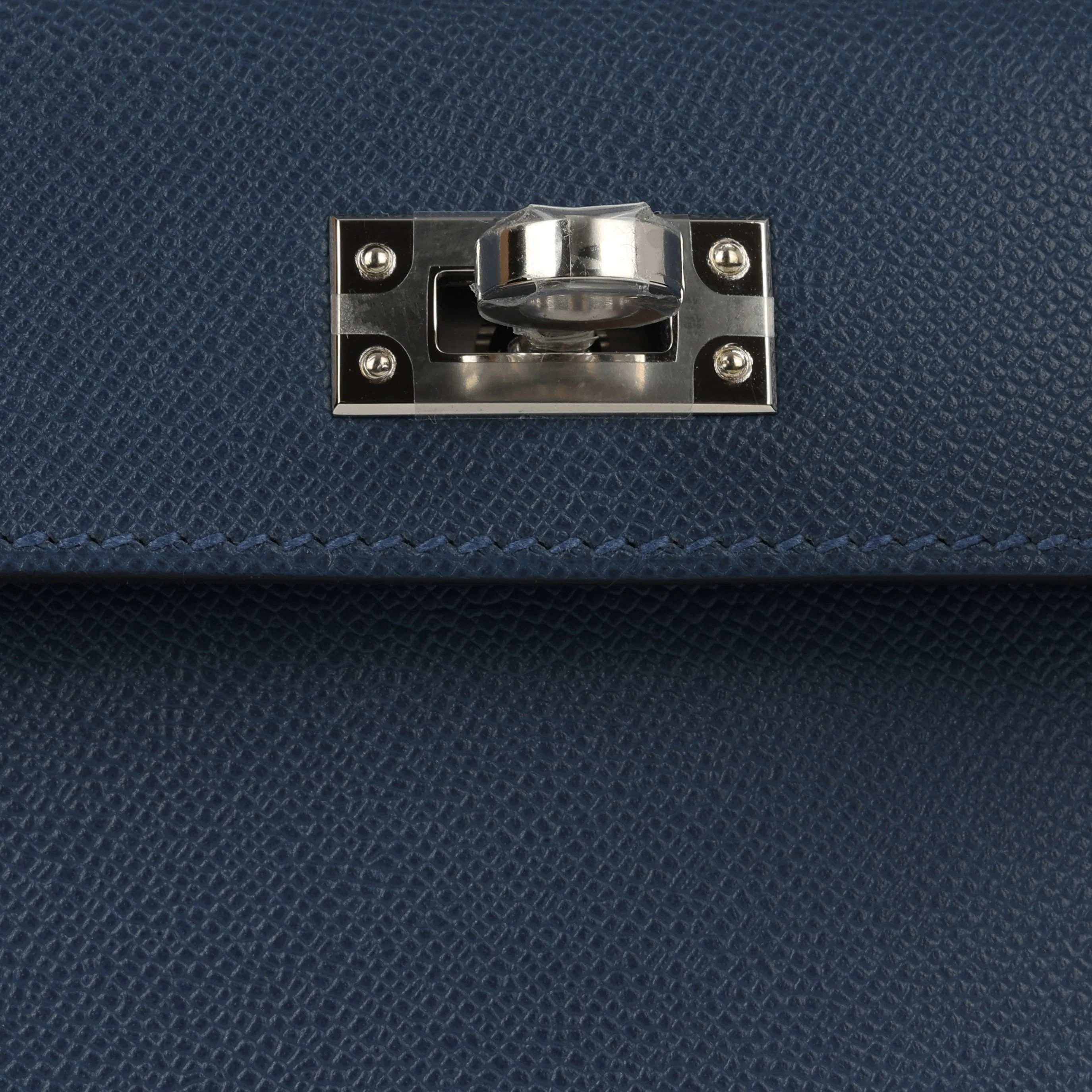 Hermès Mini Kelly - Bleu Tie Madame - Image 9