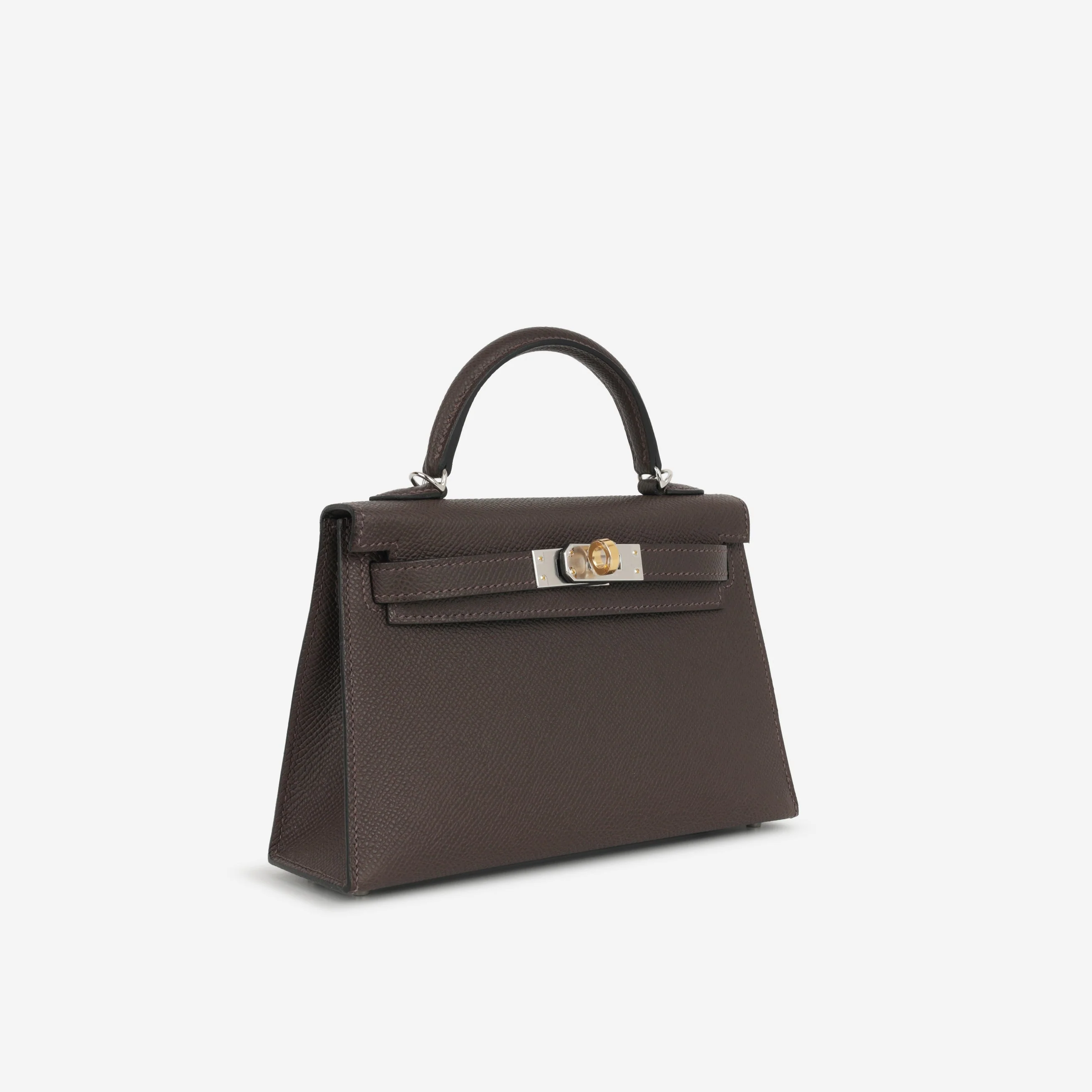 Hermès Mini Kelly - Ebene Epsom | Electrum Hardware (NWT) - Image 2