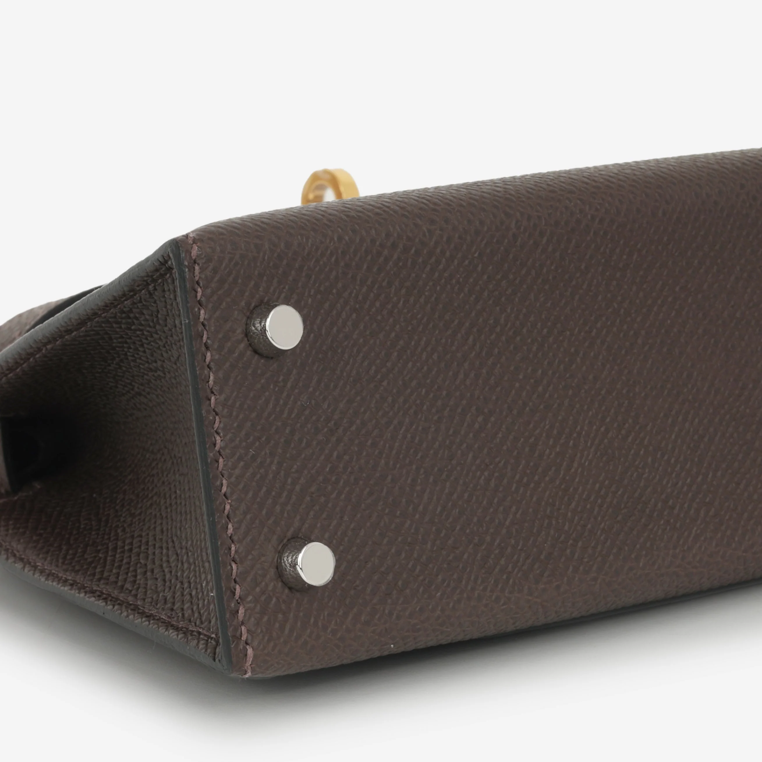 Hermès Mini Kelly - Ebene Epsom | Electrum Hardware (NWT) - Image 5