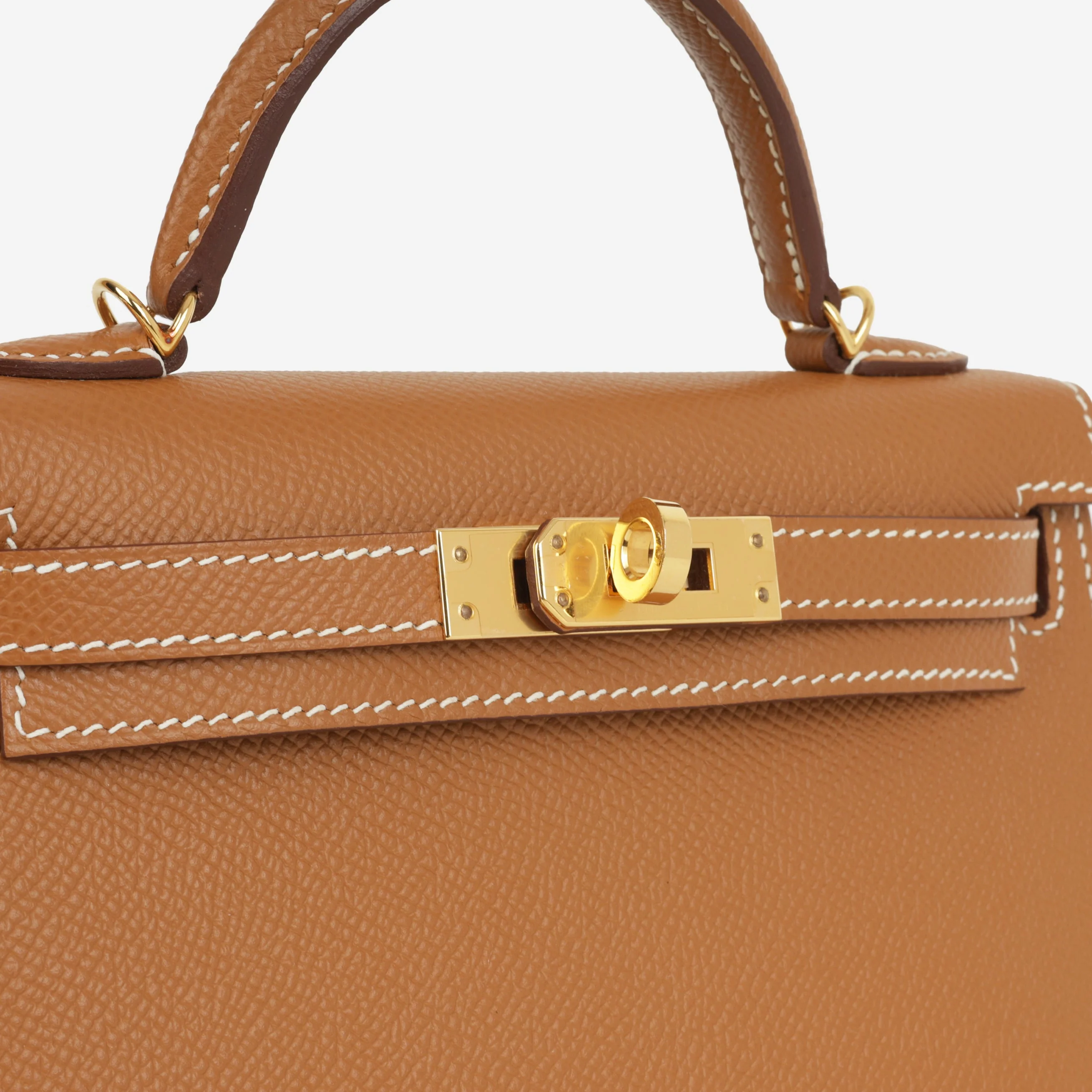 Hermès Mini Kelly - Gold Epsom | Gold Hardware - Image 7