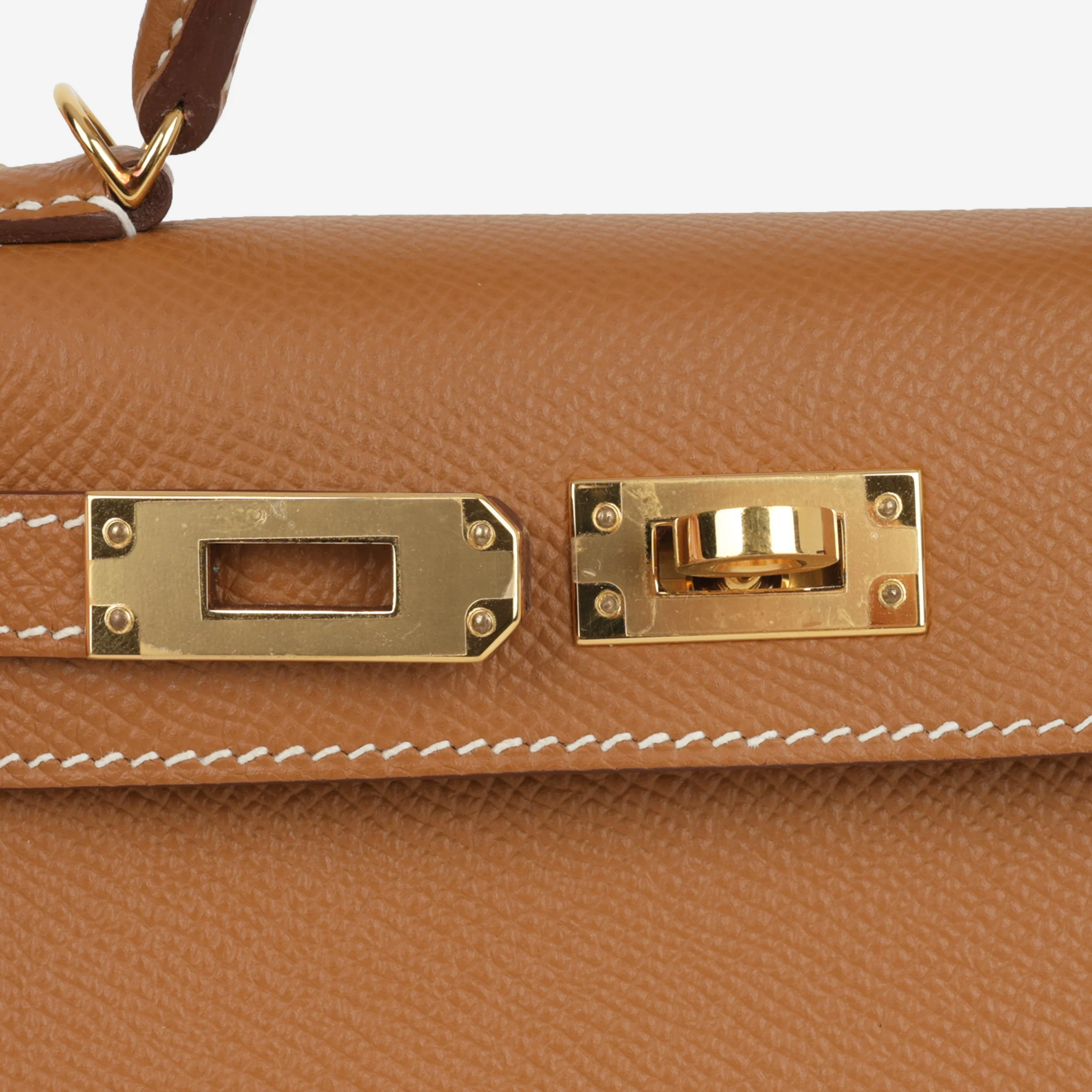 Hermès Mini Kelly - Gold Epsom | Gold Hardware - Image 8