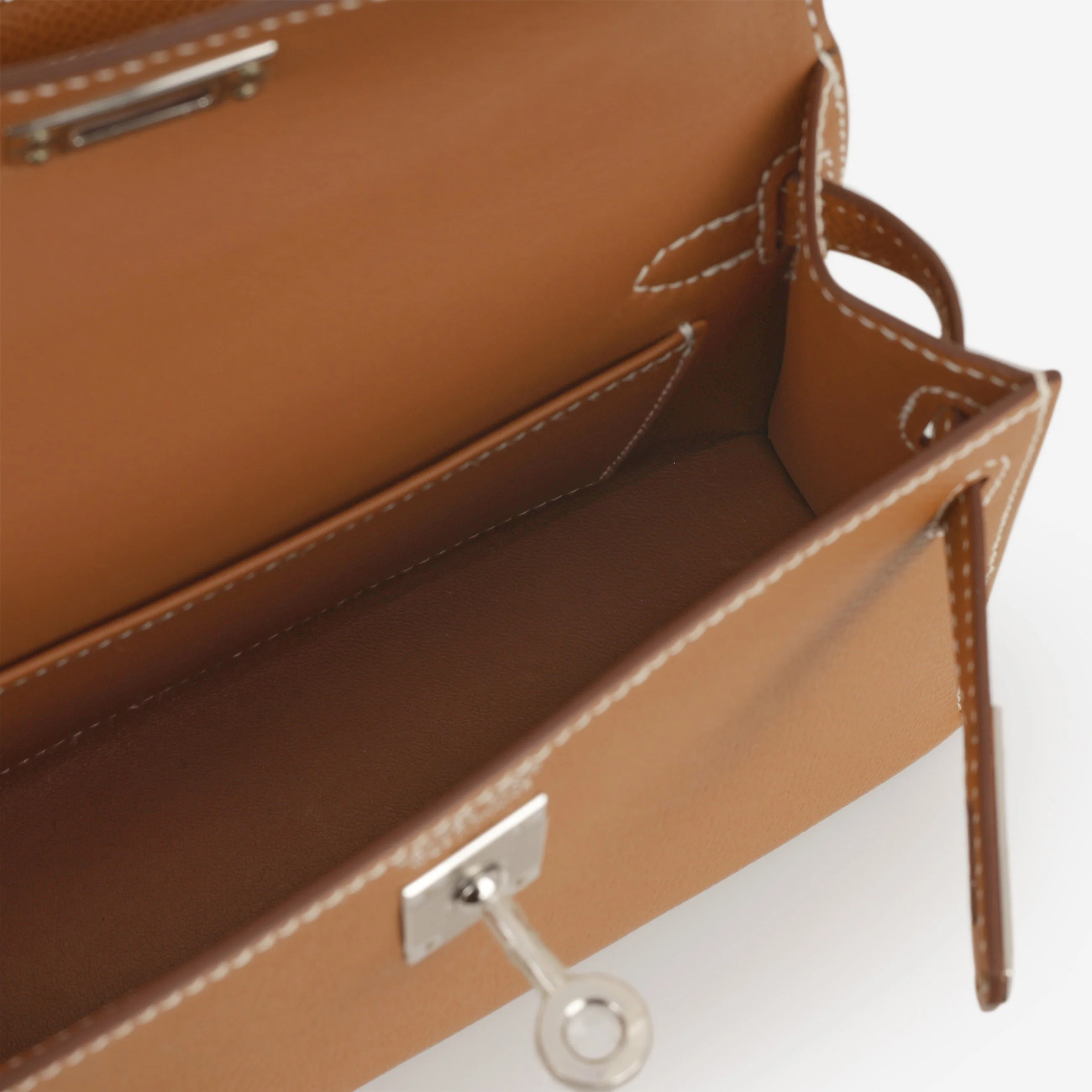 Hermès Hermès Mini Kelly - Gold Epsom | Palladium Hardware - Image 7