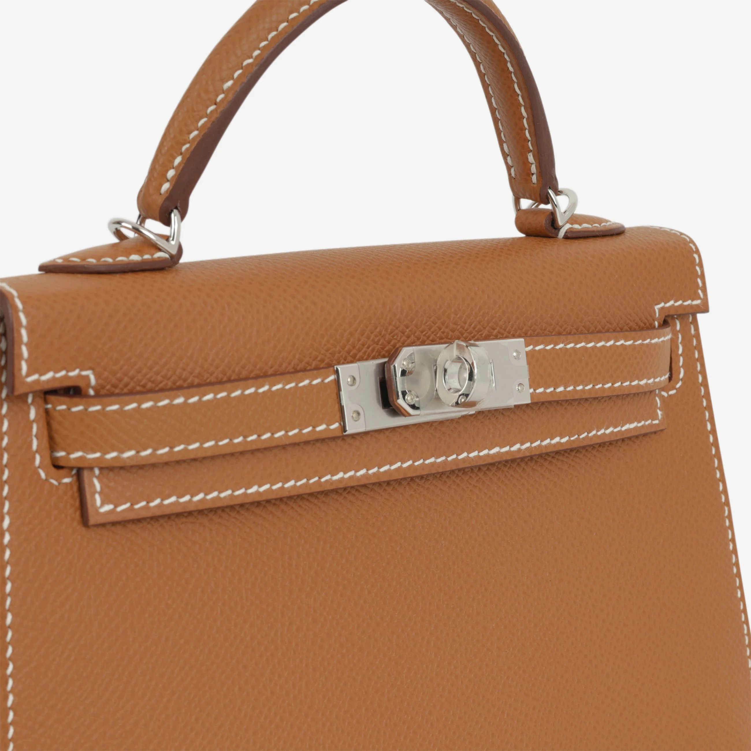 Hermès Hermès Mini Kelly - Gold Epsom | Palladium Hardware - Image 8