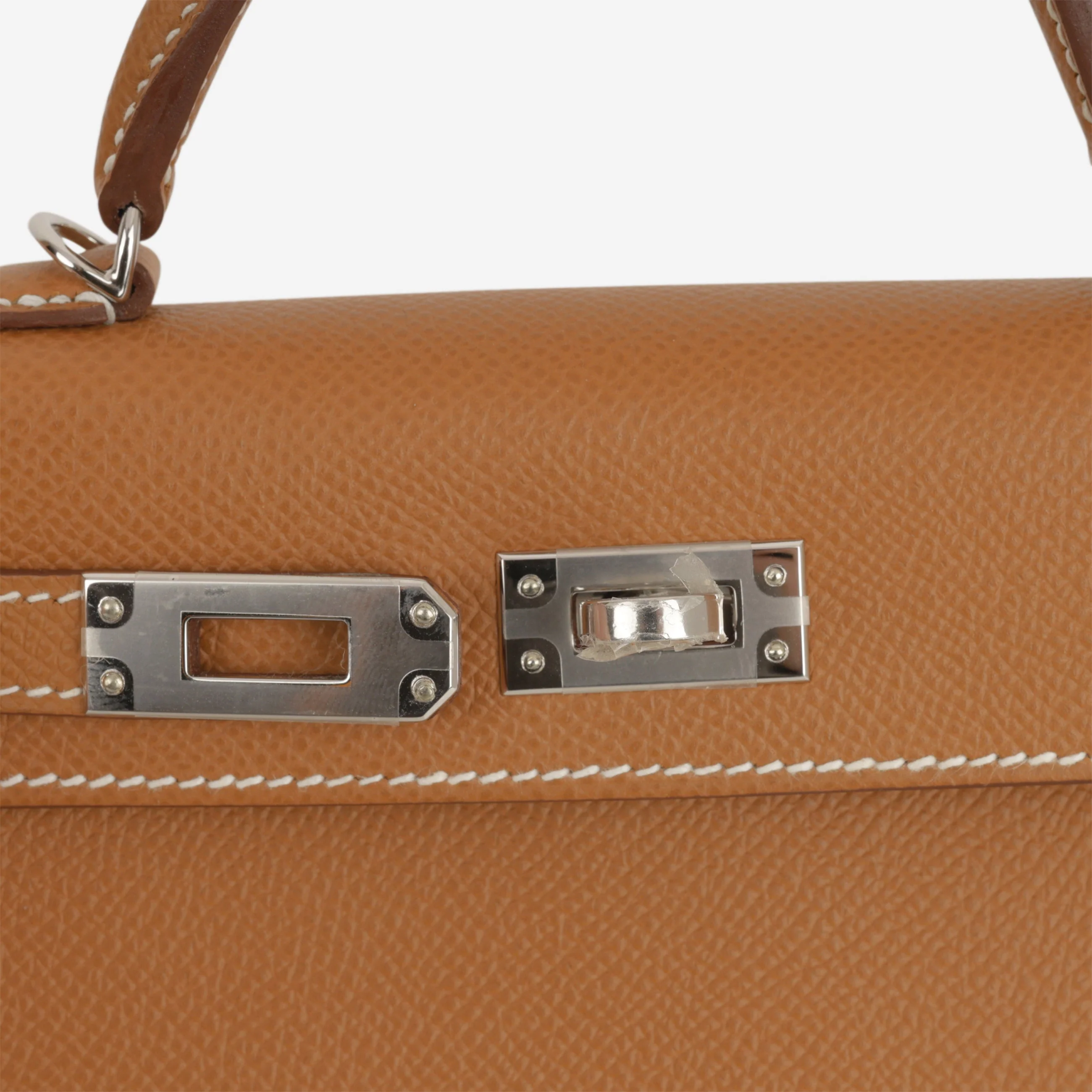 Hermès Hermès Mini Kelly - Gold Epsom | Palladium Hardware - Image 9